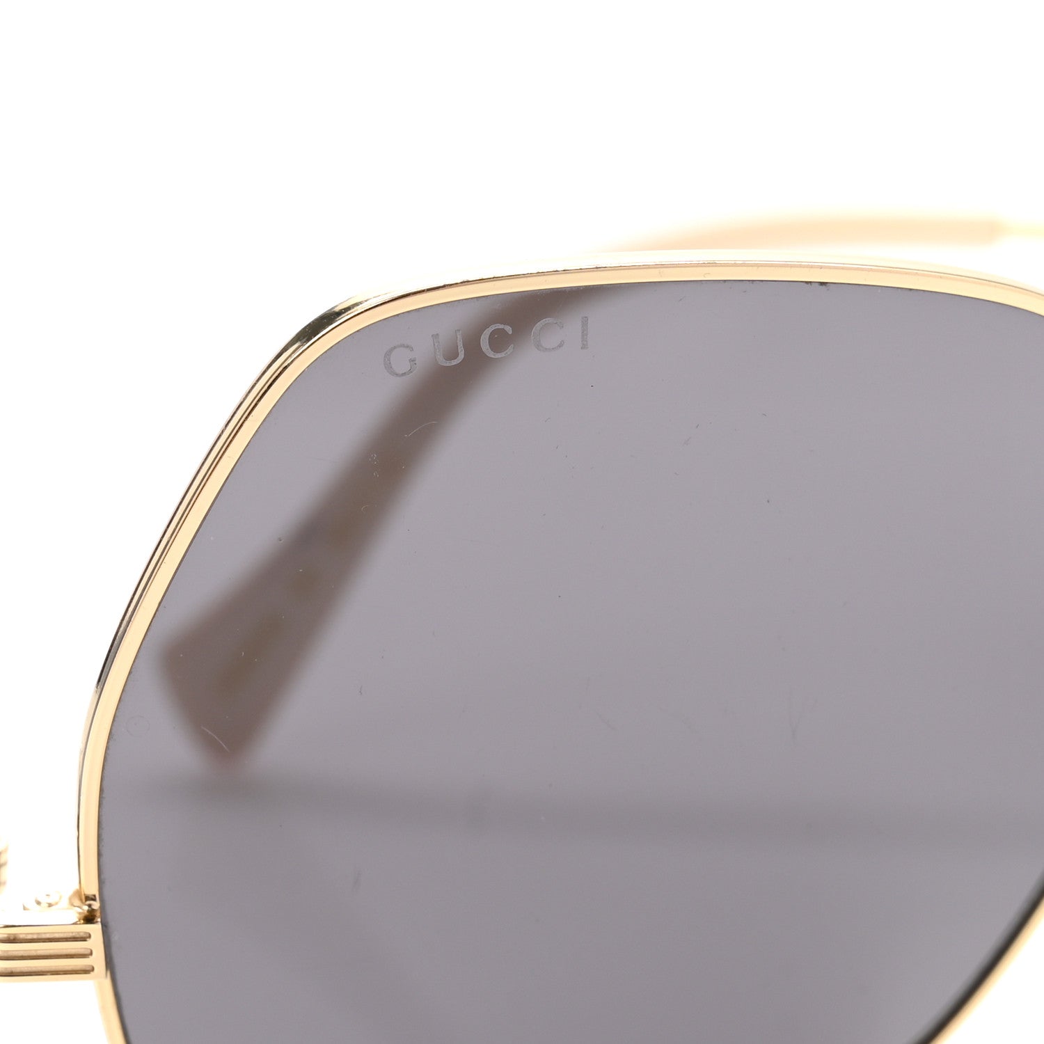 Metal Frame Sunglasses GG0972S Gold Brown