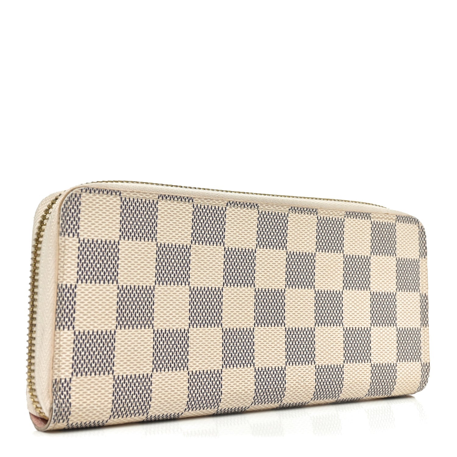 Damier Azur Clemence Wallet Rose Ballerine