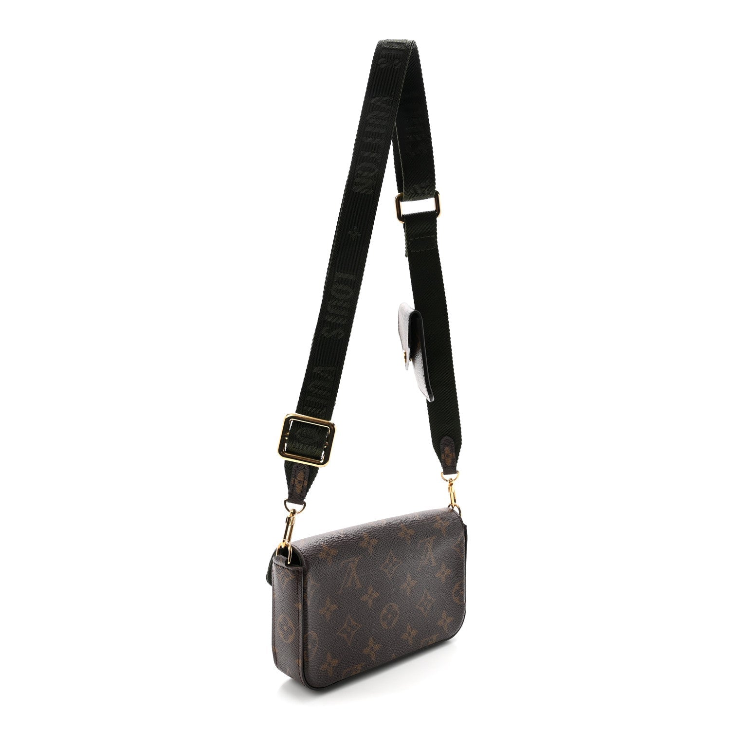Monogram Felicie Strap & Go Kaki