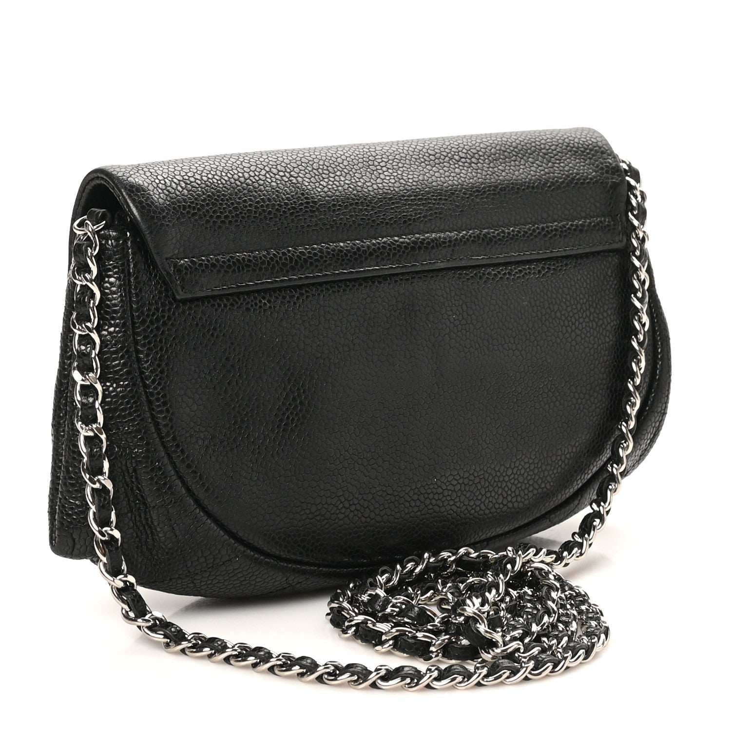 Caviar Half Moon Wallet On Chain WOC Black