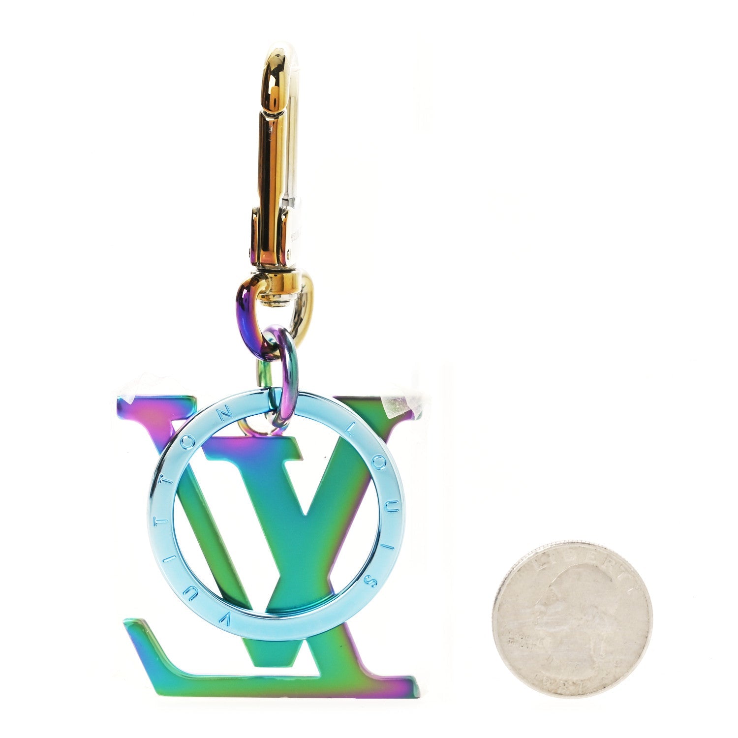 LV Rainbow MCA Bag Charm Key Holder Multicolor