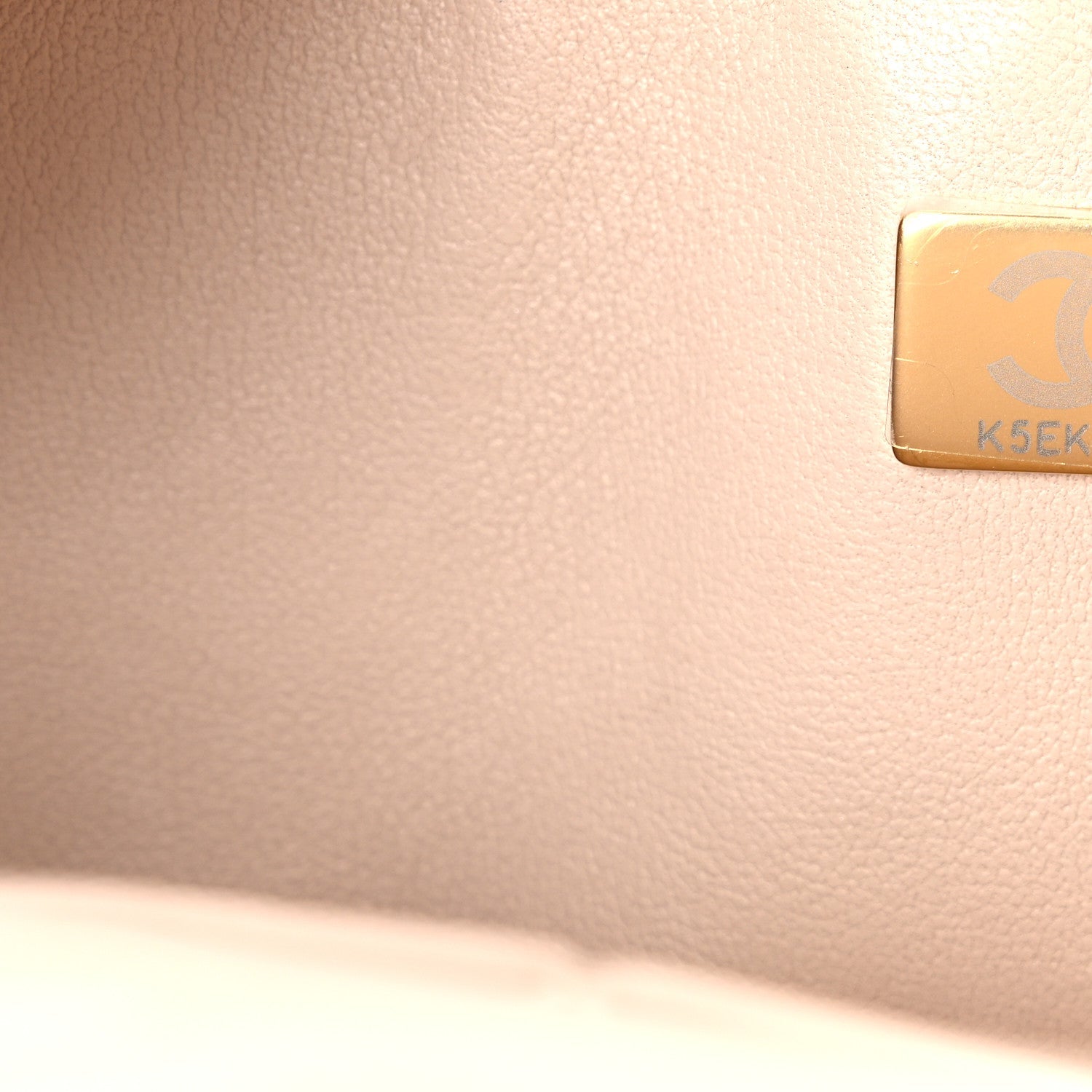 Caviar Quilted Small Double Flap Beige