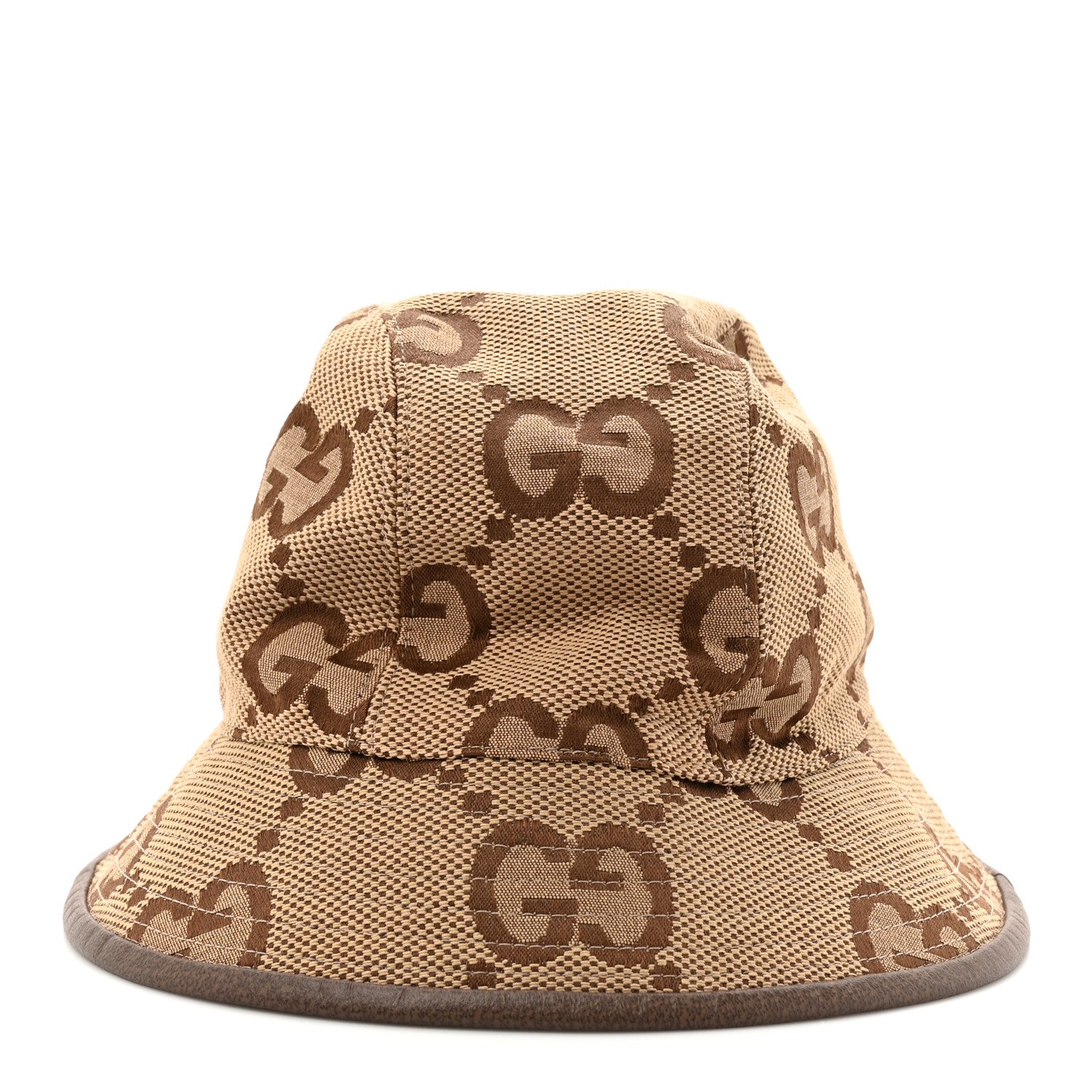Monogram Jumbo GG Bucket Hat M Camel Ebony New Acero