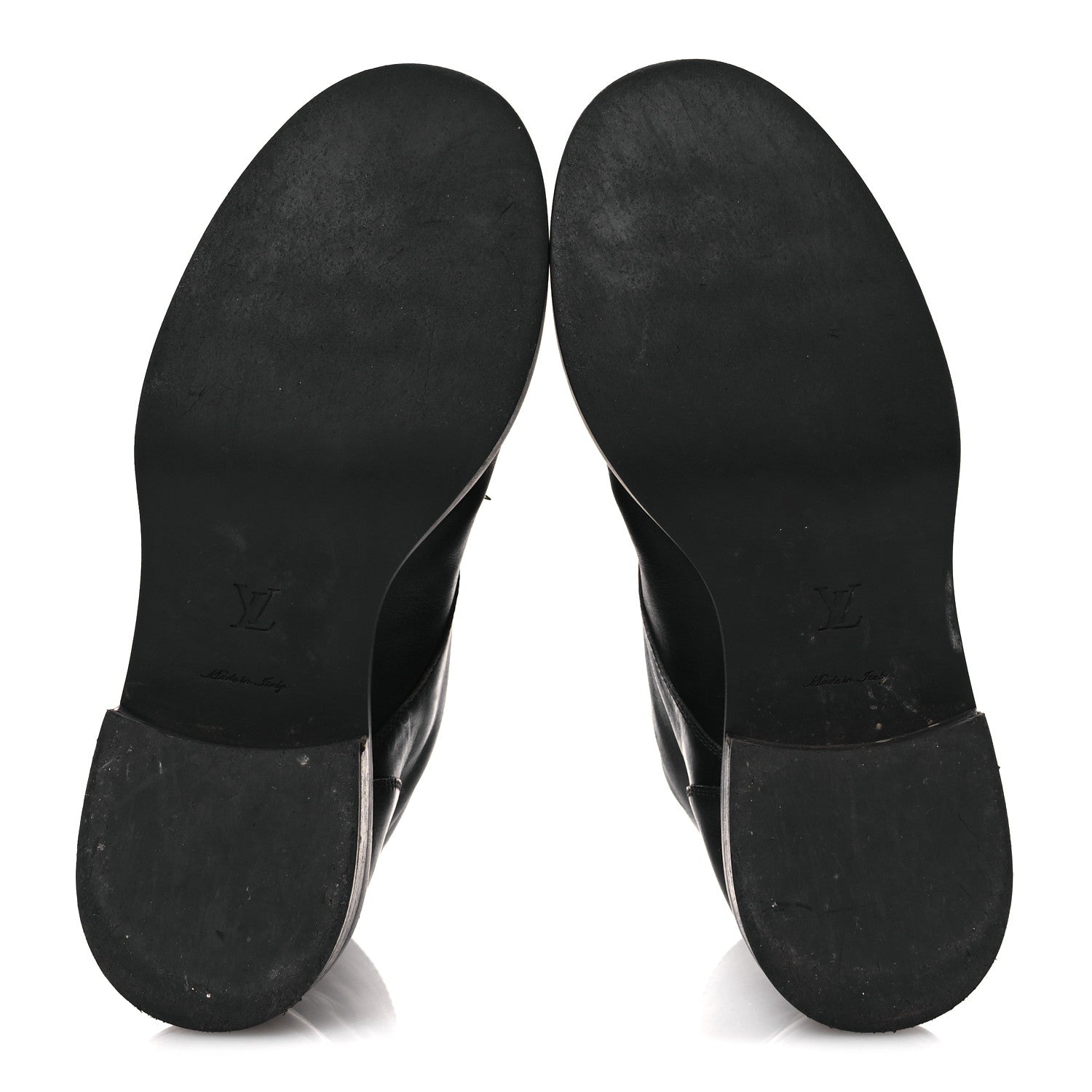 Calfskin Flat Ranger Boots 36.5 Black
