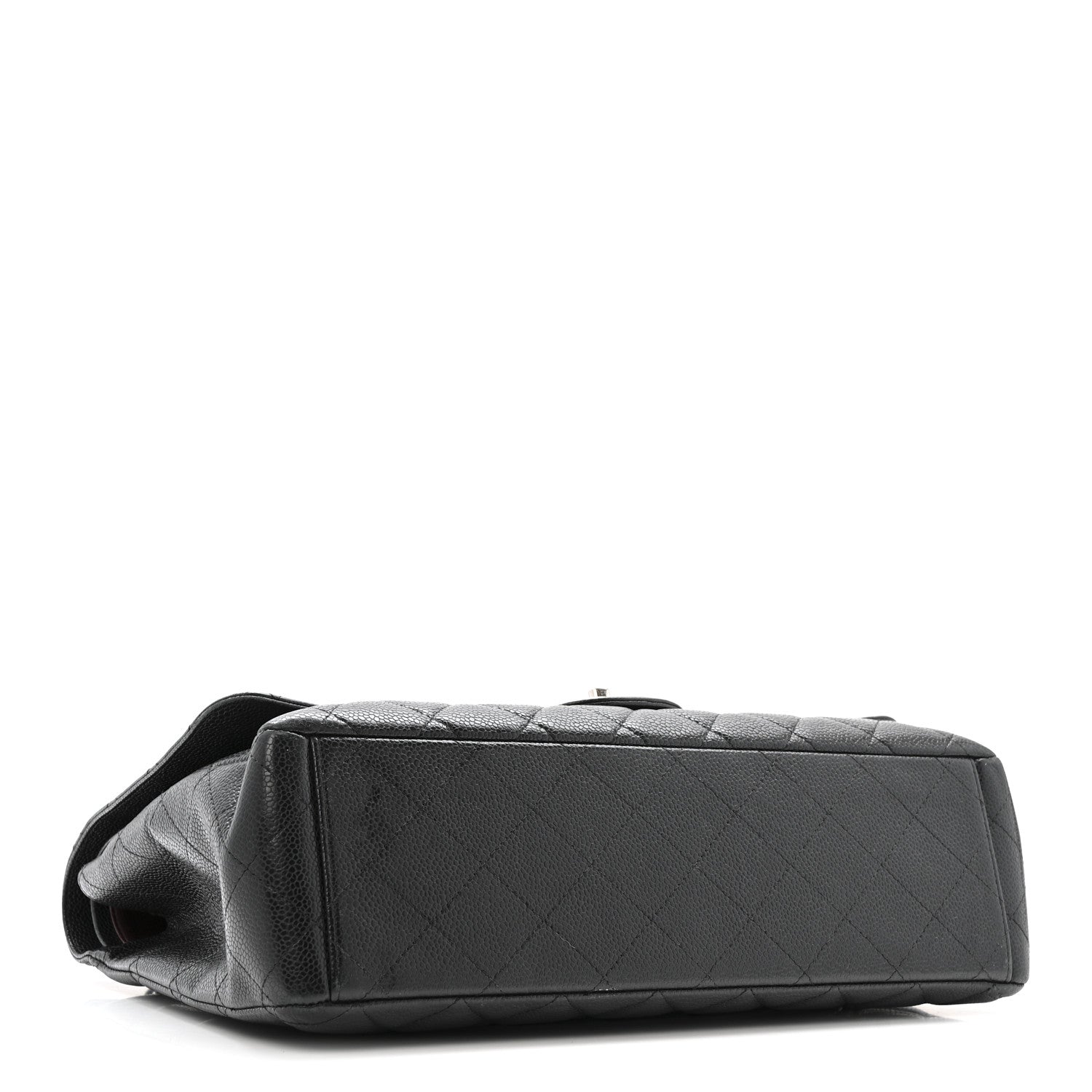 Caviar Quilted Maxi Double Flap Black