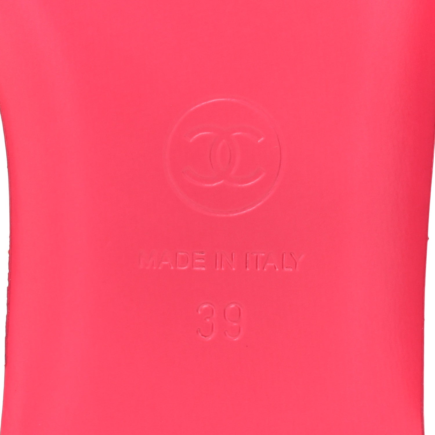 Jersey Knit CC Mules 39 White Fuchsia
