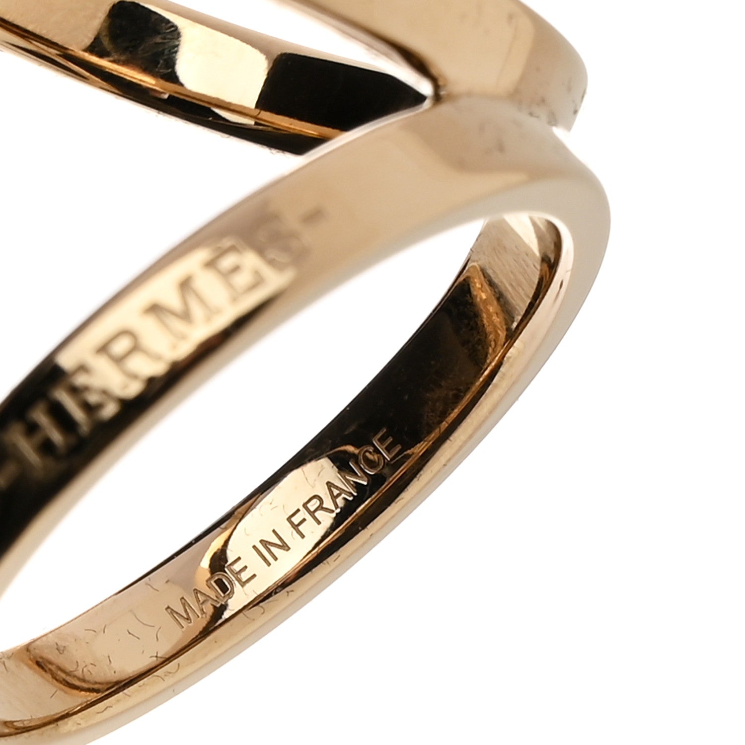 Permabrass Trio Scarf Ring