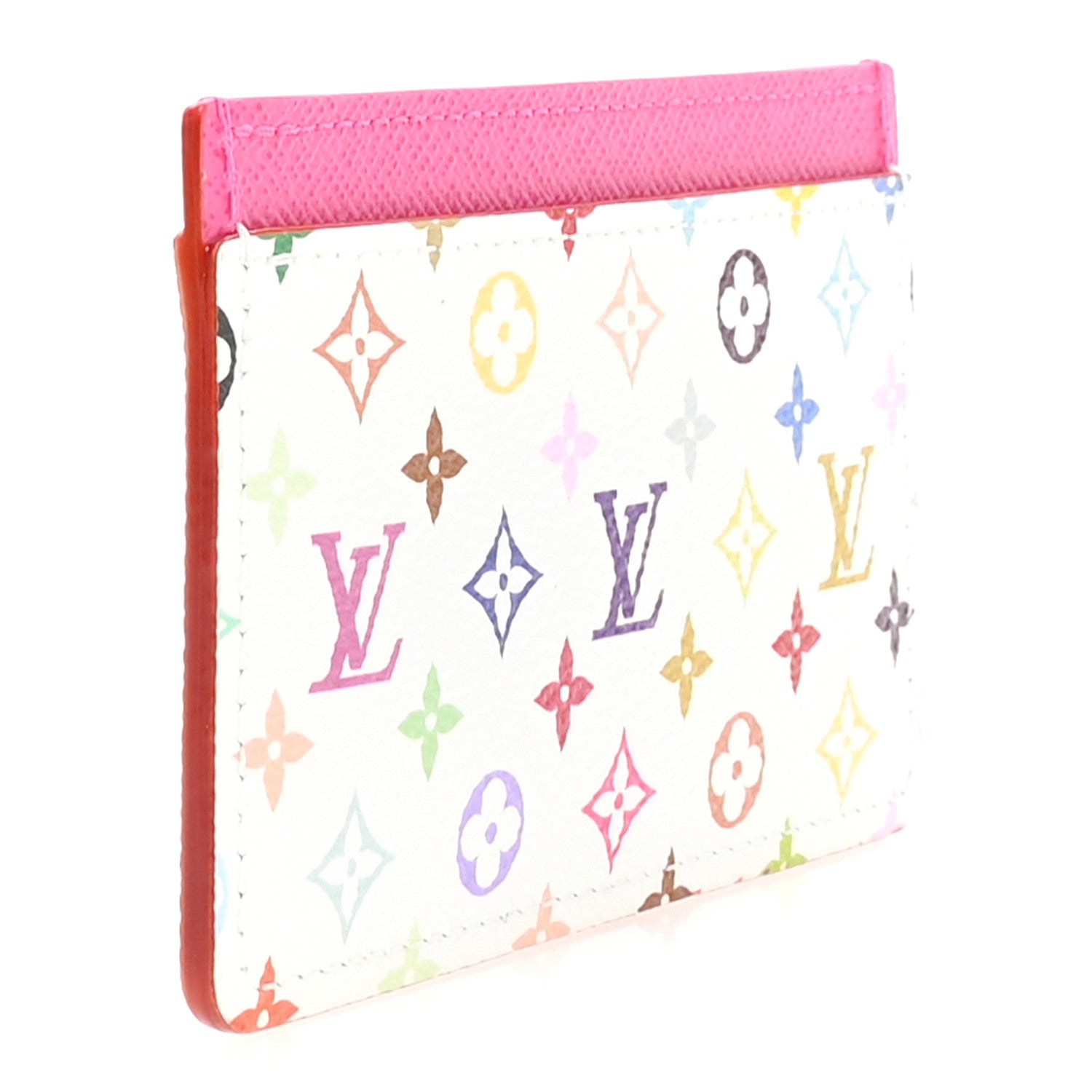 LV X TM Monogram Multicolor Card Holder Kawaii Pink