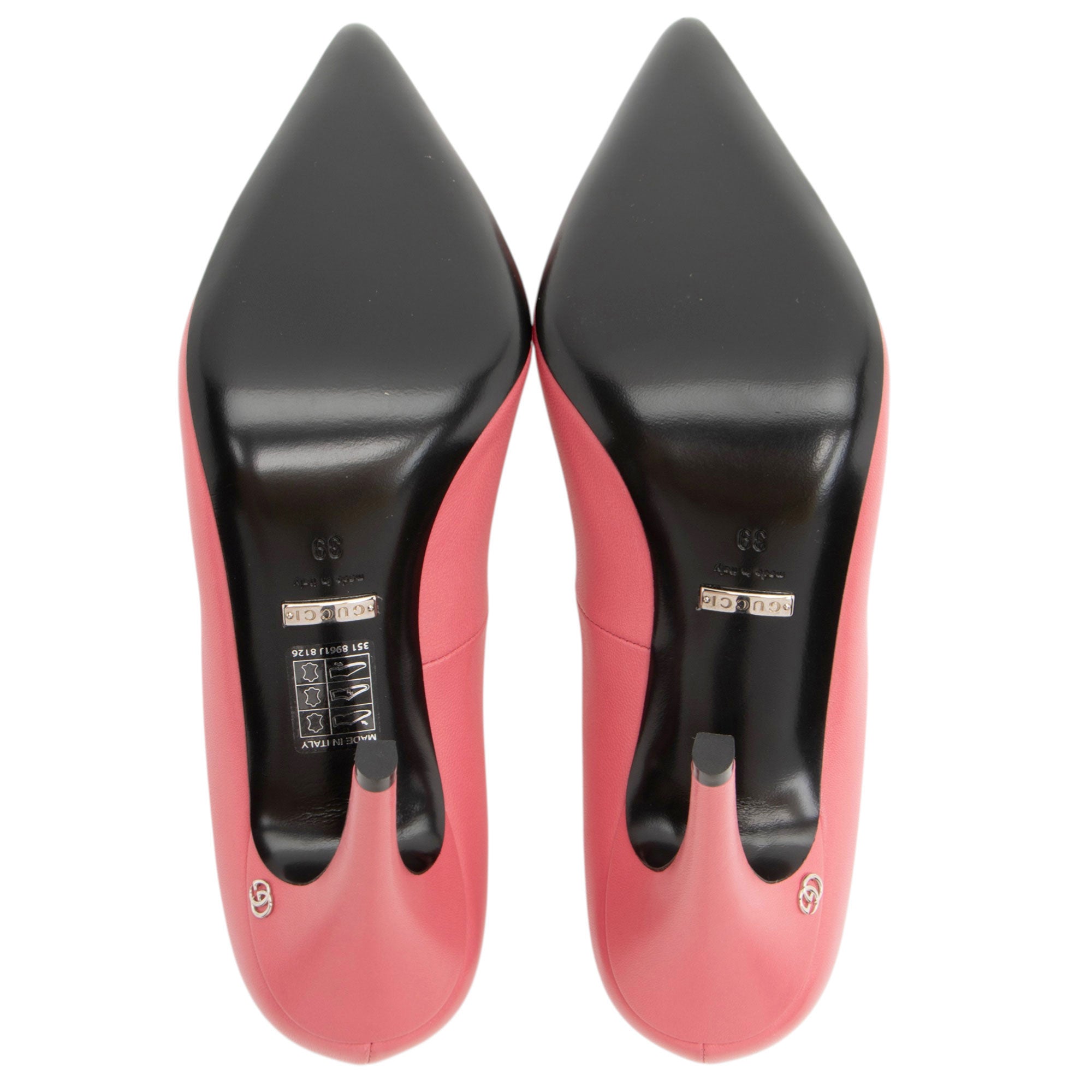 Women's Gucci Leather Malaga Kid Anita Pumps - Size 9 / 39