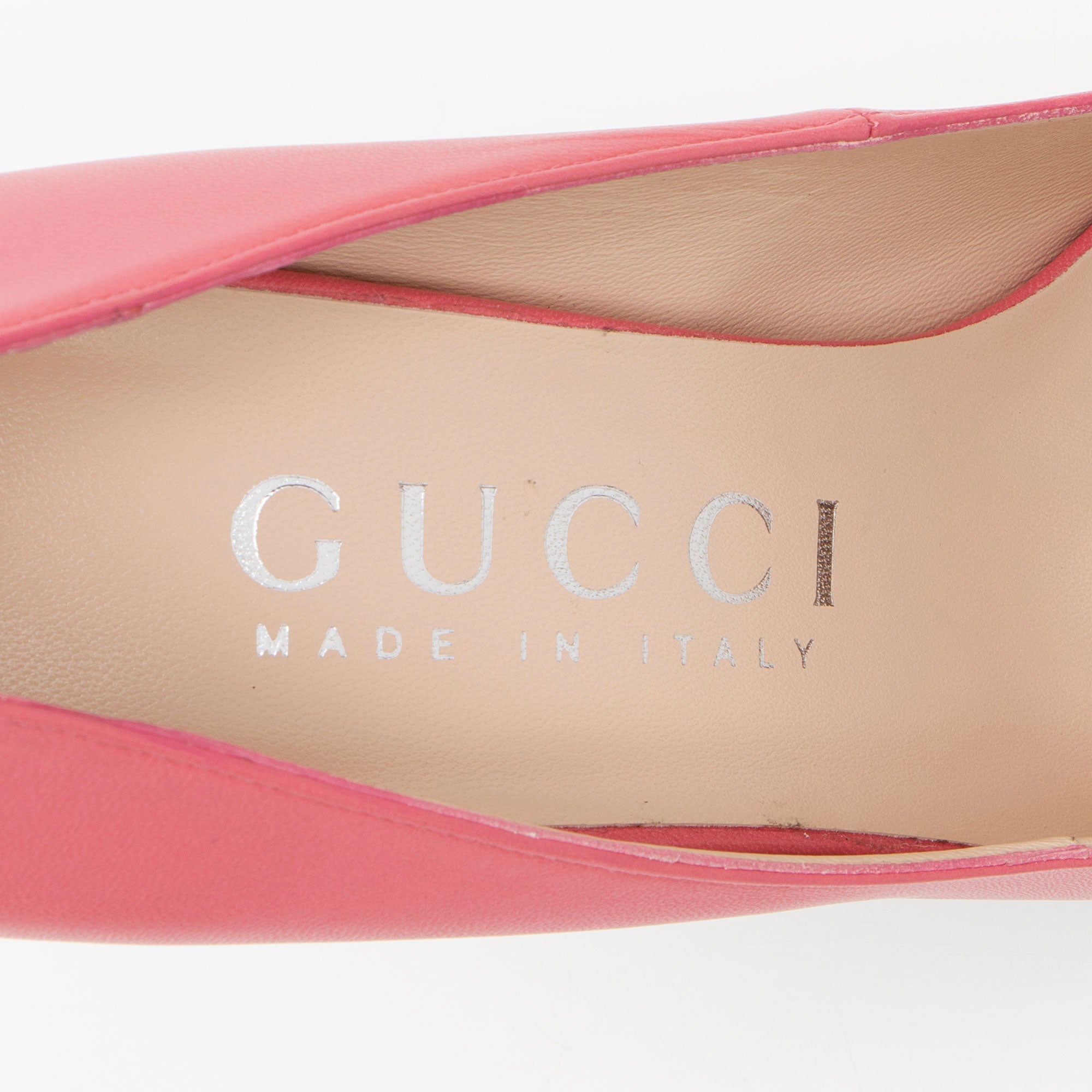 Women's Gucci Leather Malaga Kid Anita Pumps - Size 9 / 39