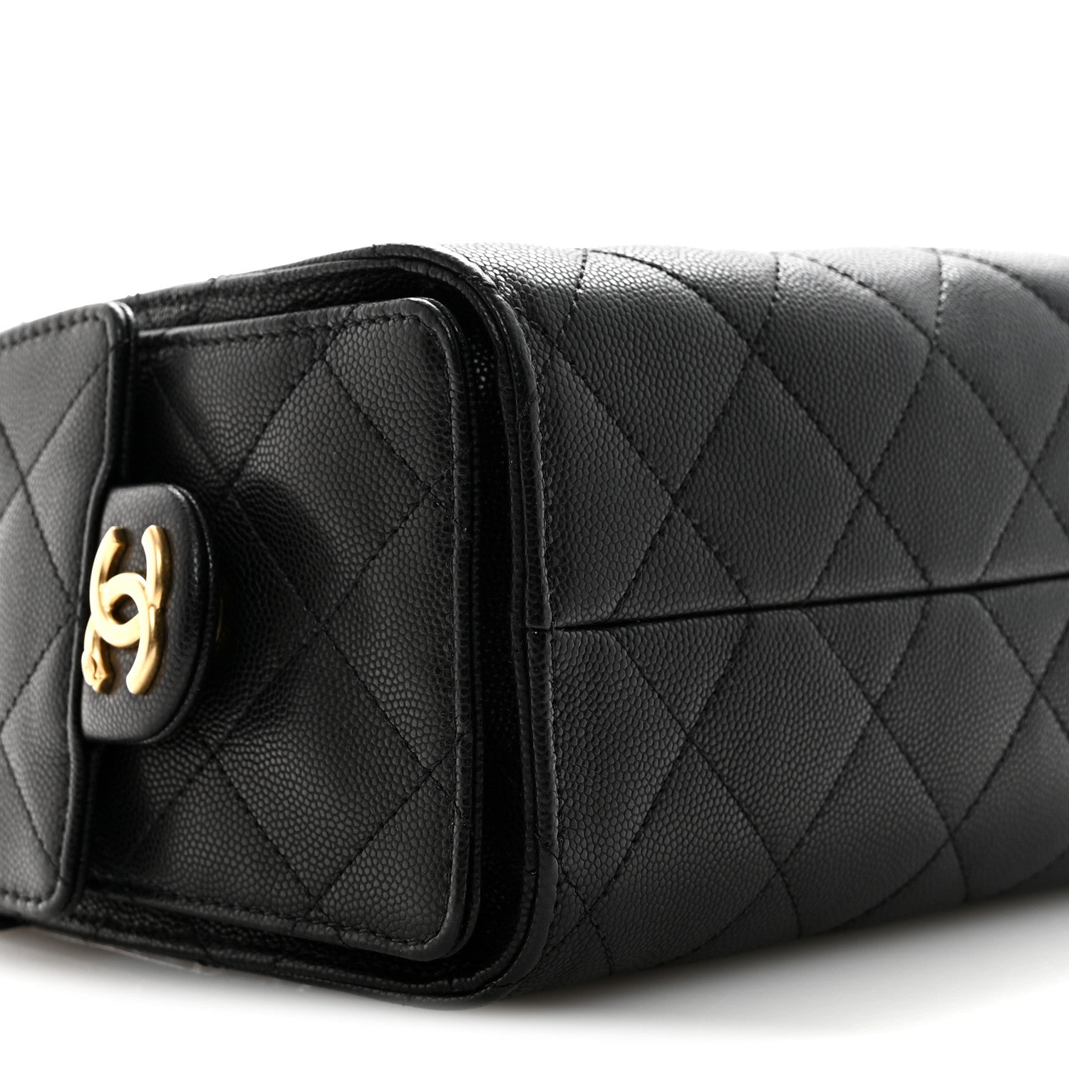Caviar Quilted Mini Chanel 25 Handbag Black