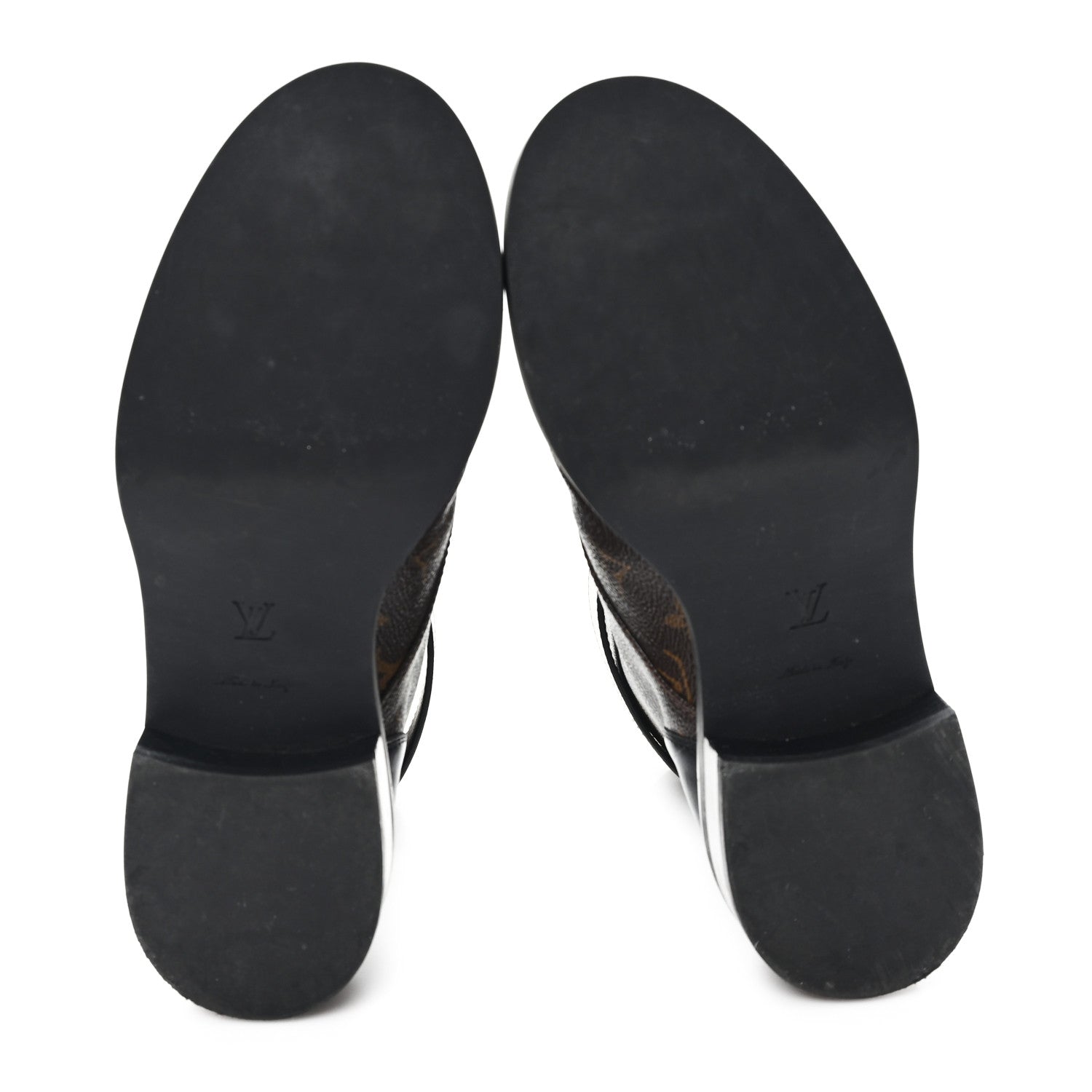 Calfskin Monogram Wonderland Flat Ranger Boots 38 Black
