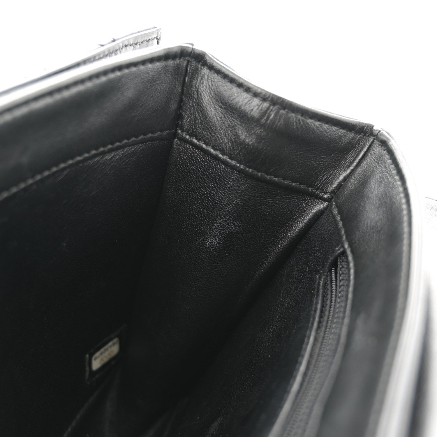 Calfskin Stitched Multi Chain Flap Bag Black