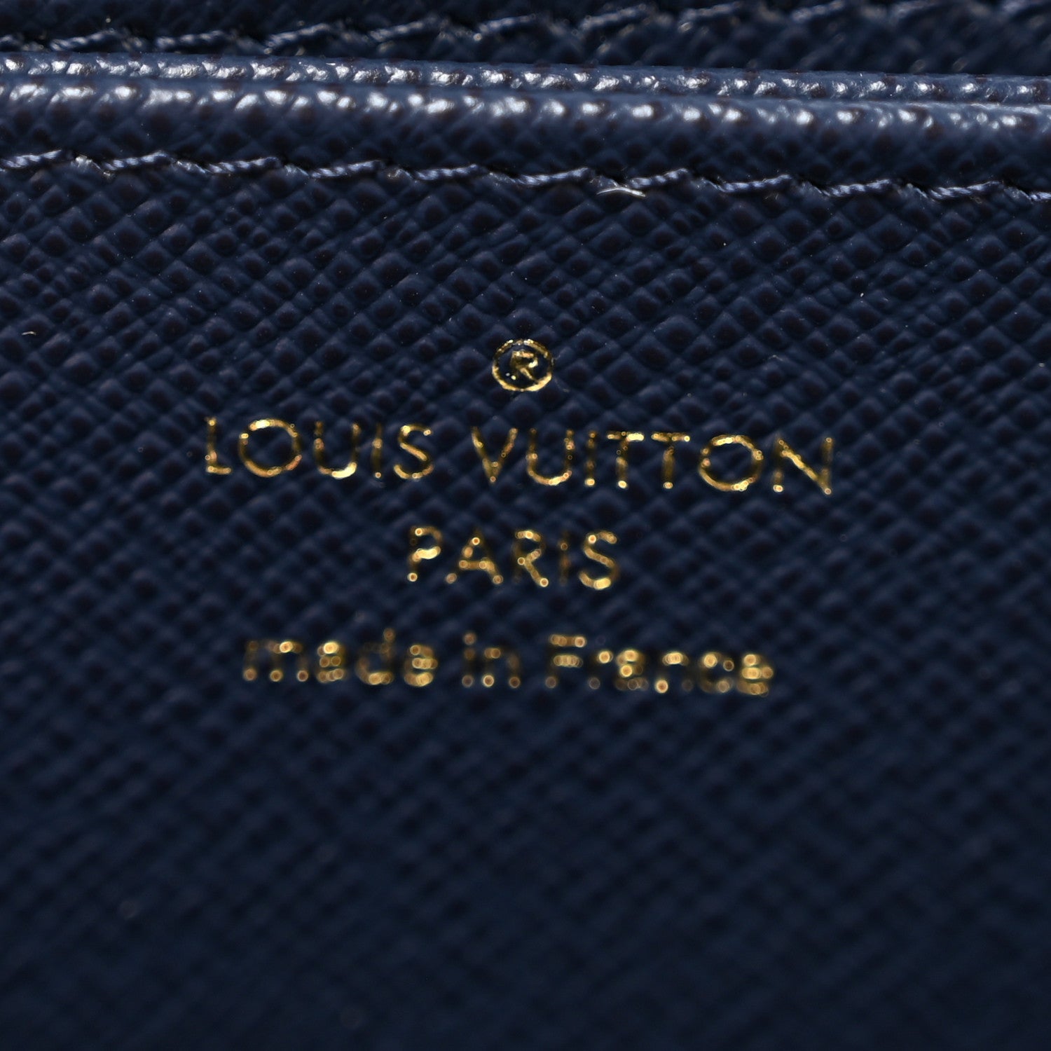 Hollographic Monoglam Zippy Wallet Blue