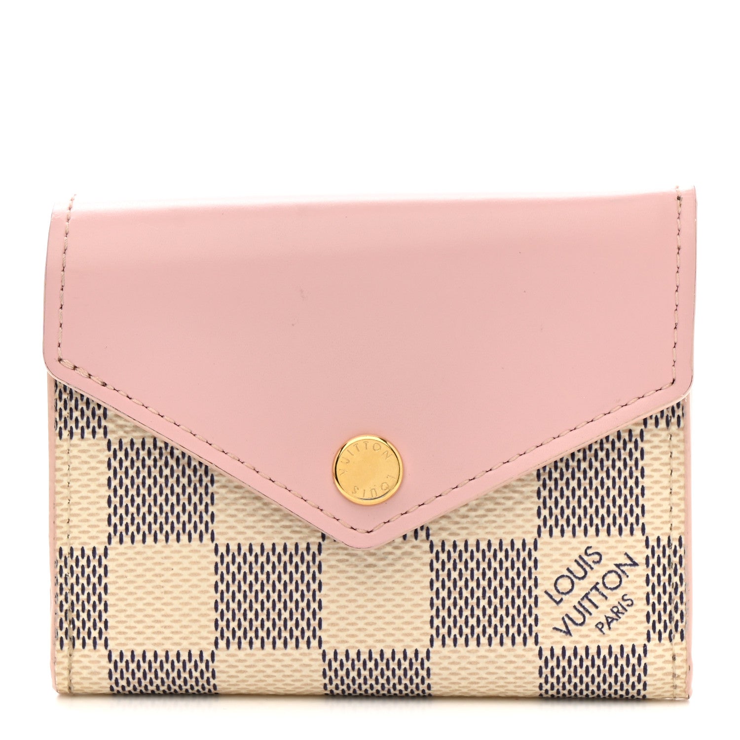Damier Azur Zoe Wallet Rose Ballerine