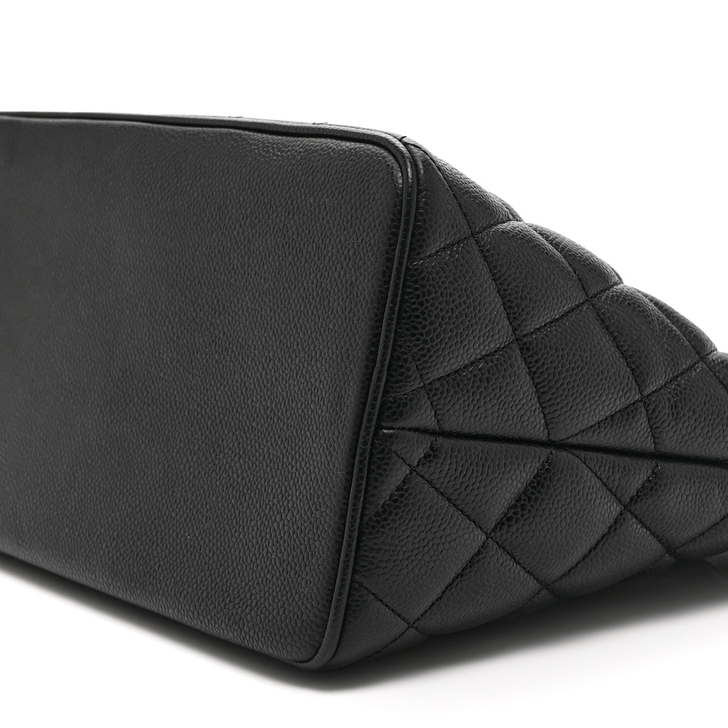 Caviar Quilted Medallion Tote Black