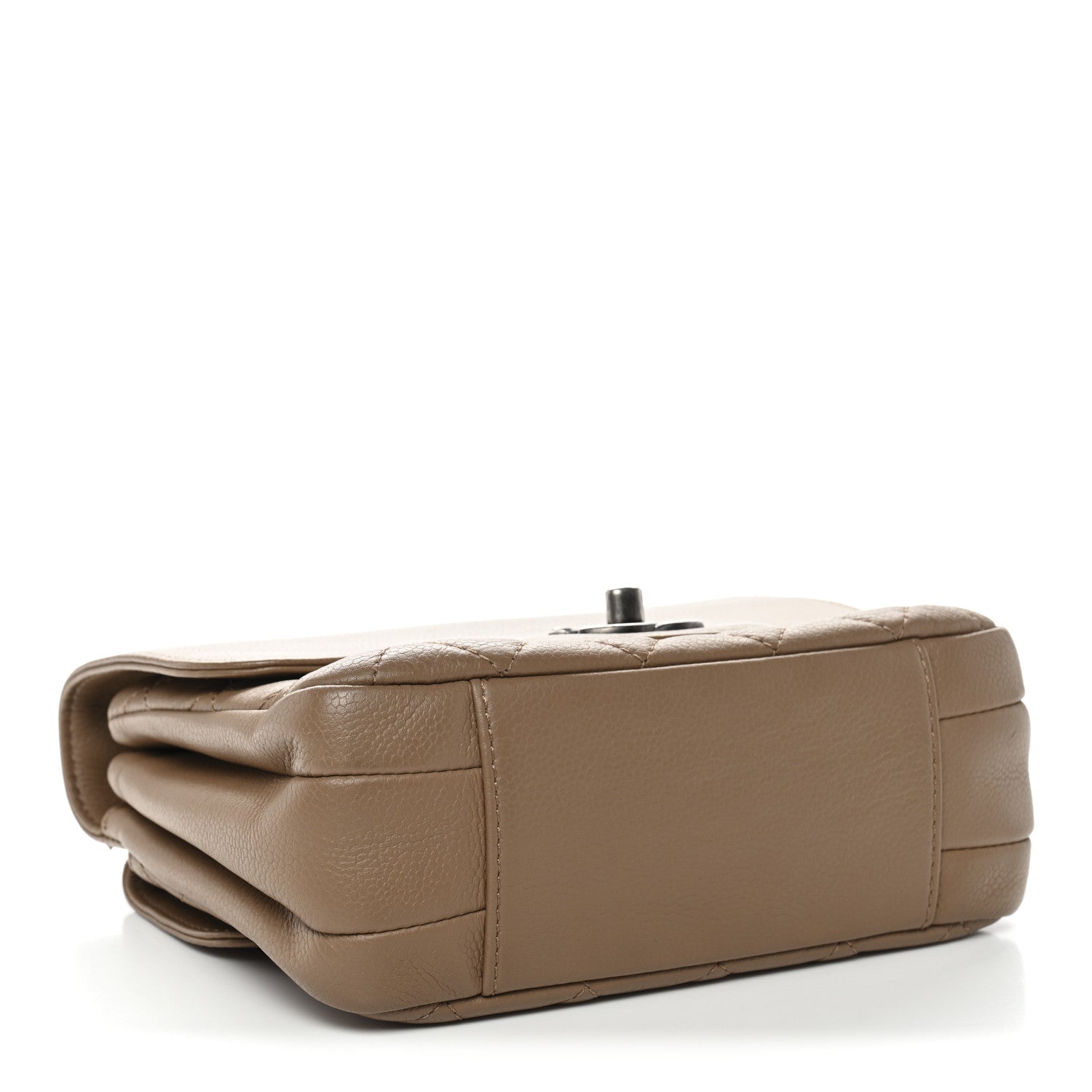 Caviar Quilted Mini All About Flap Bag Brown