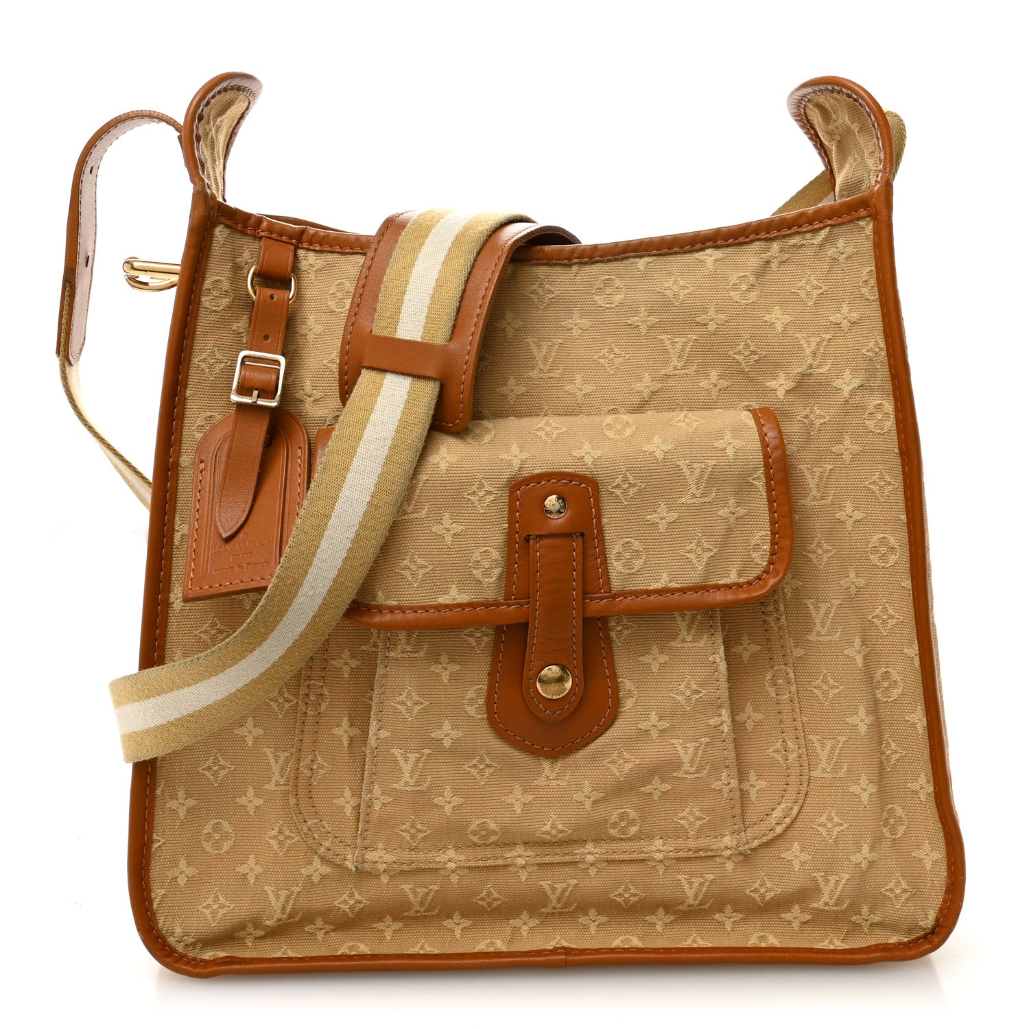 Mini Monogram Besace Mary Kate Beige