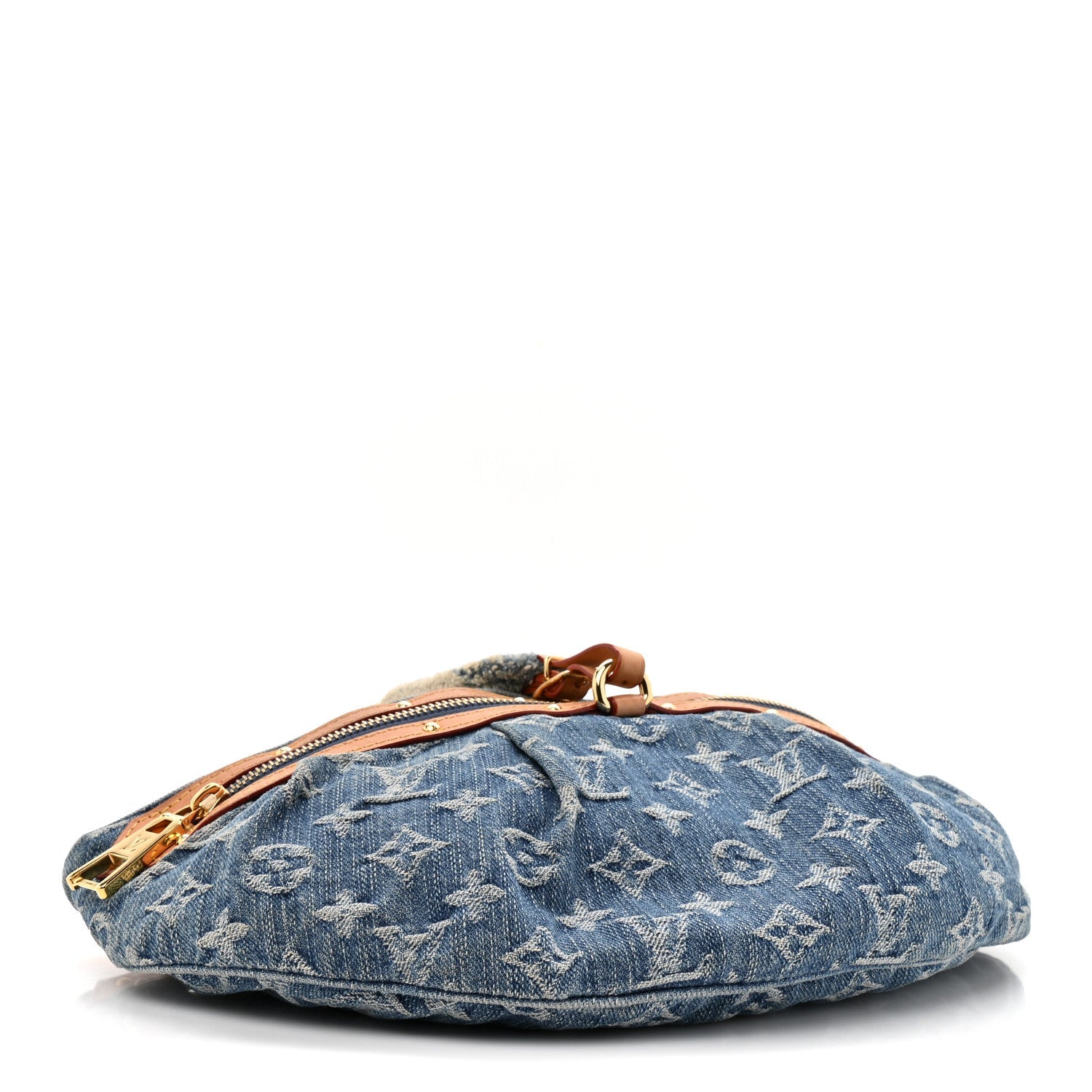 Monogram Denim High Rise Bumbag Blue