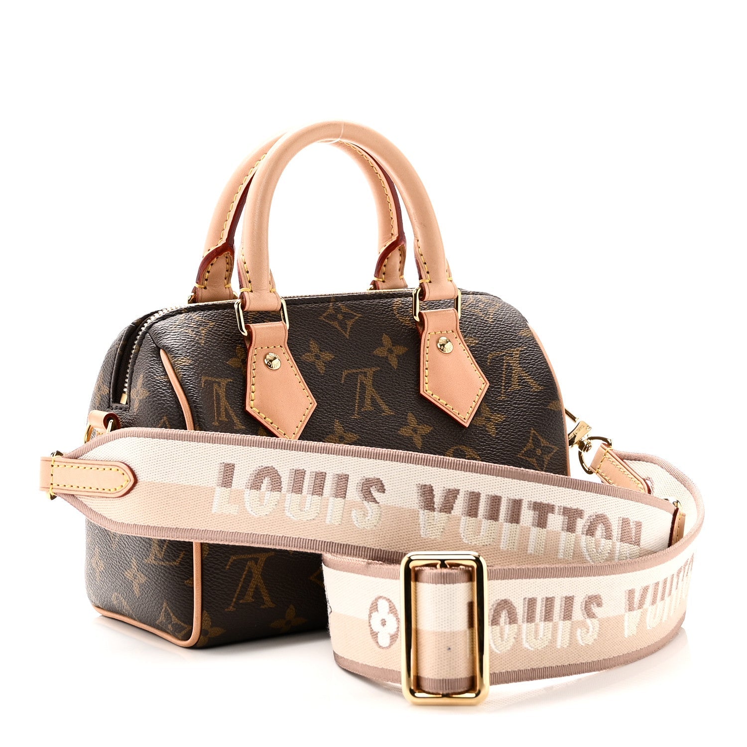 Monogram Speedy Bandouliere 20 Beige