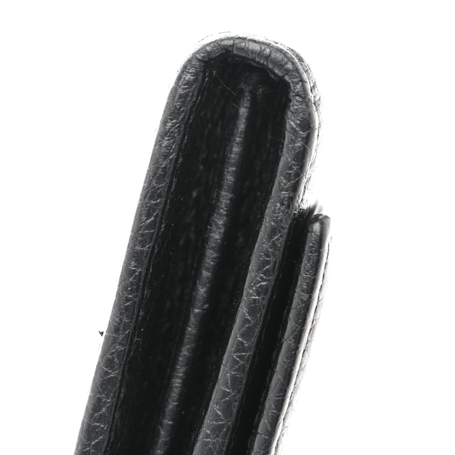 Pebbled Calfskin Large Soho Continental Wallet Black