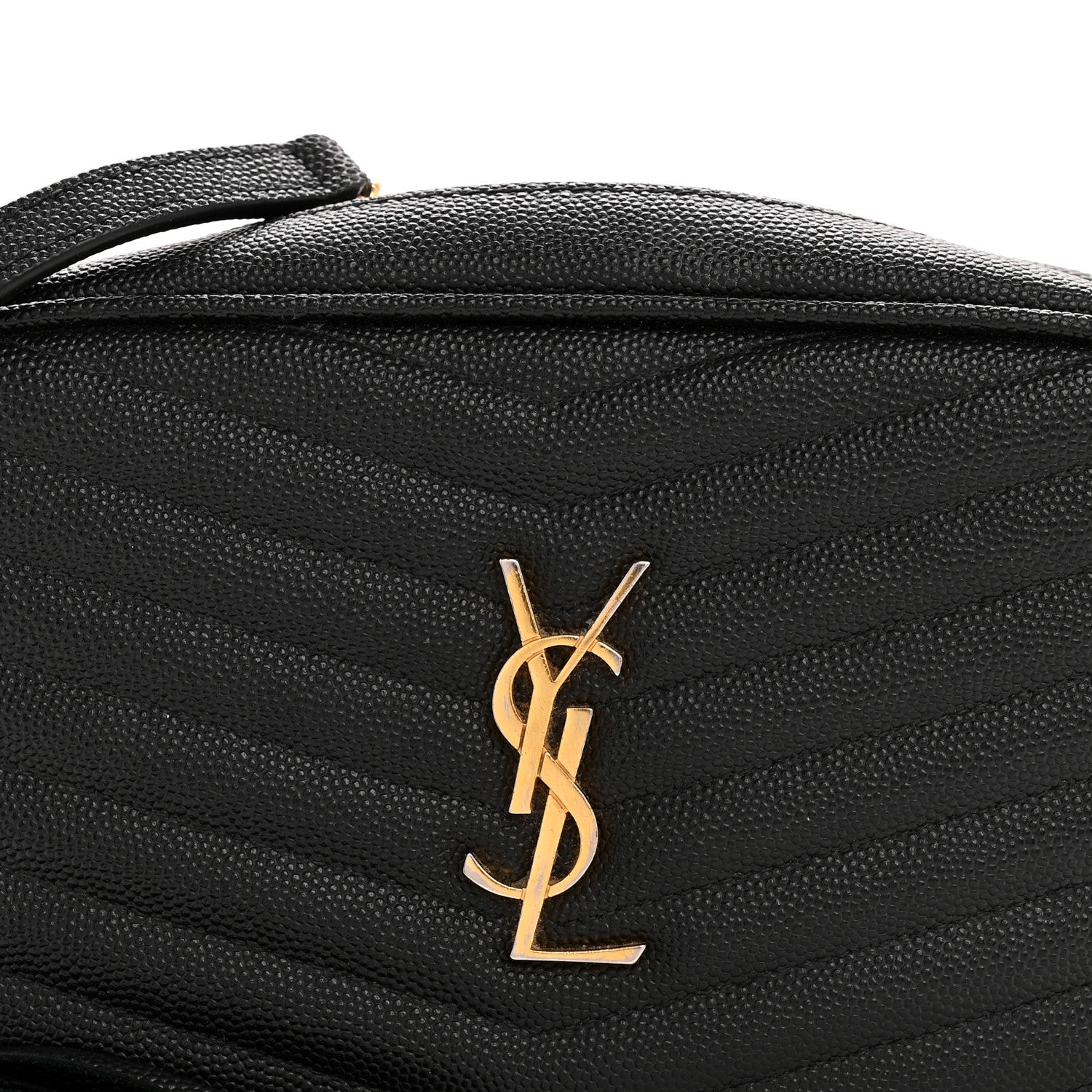 Grain De Poudre Matelasse Monogram Mini Lou Camera Bag Black