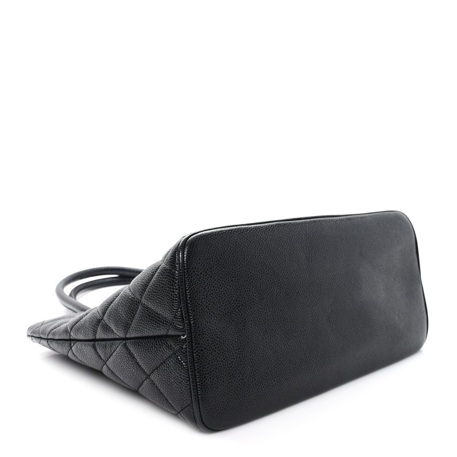 Caviar Quilted Medallion Tote Black