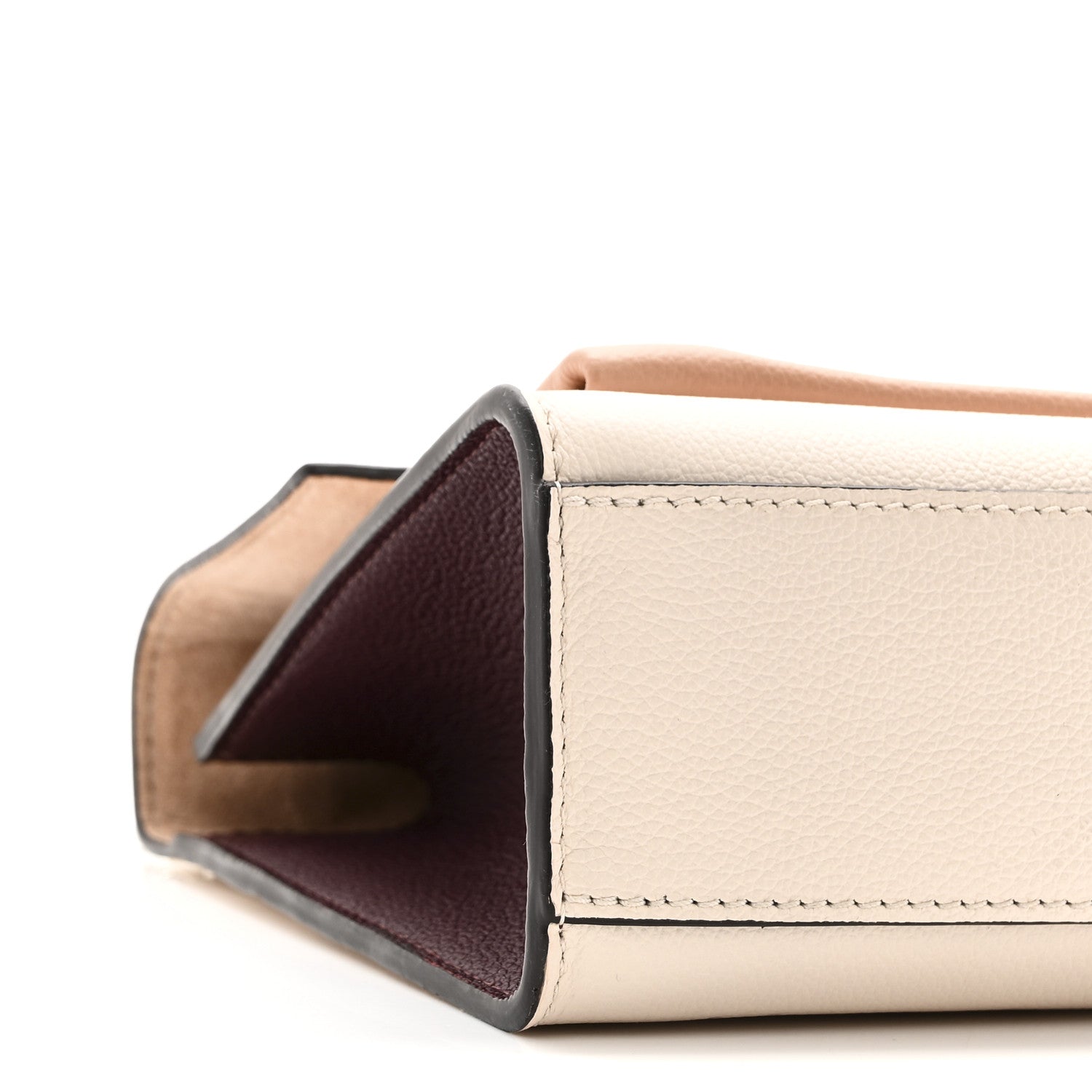 Soft Calfskin My Lockme Chain Bag BB Rose Silk Quartz Calla