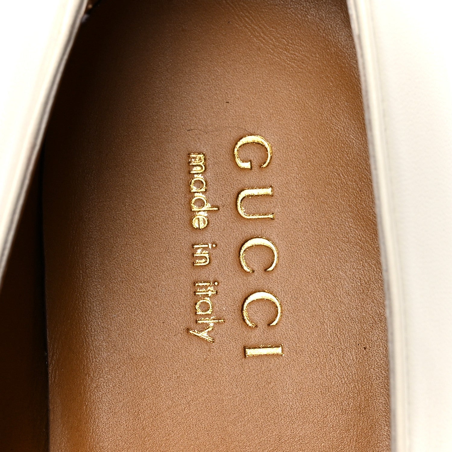 Lambskin Mens Interlocking G Loafers 8.5 Off White