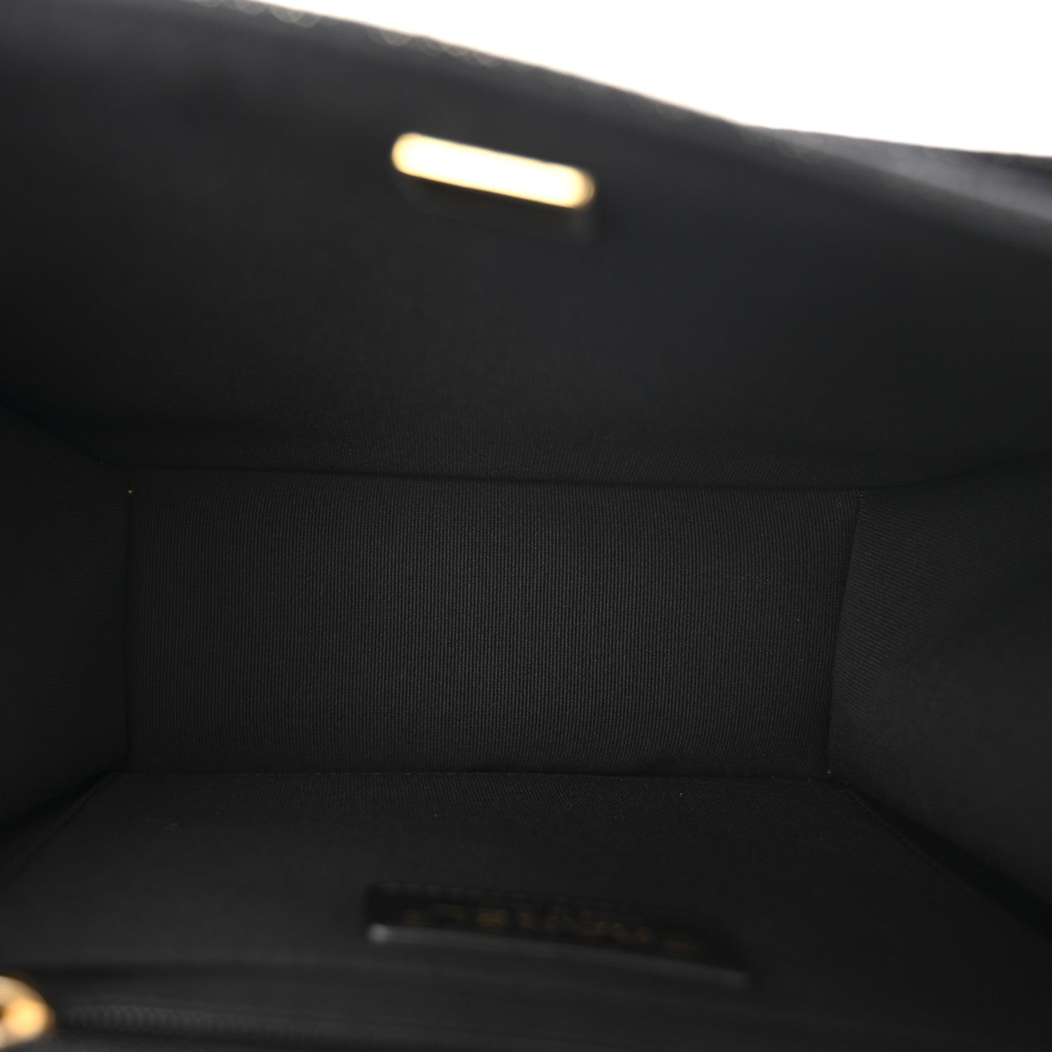 Denim Quilted Double You Mini Flap Black Golden