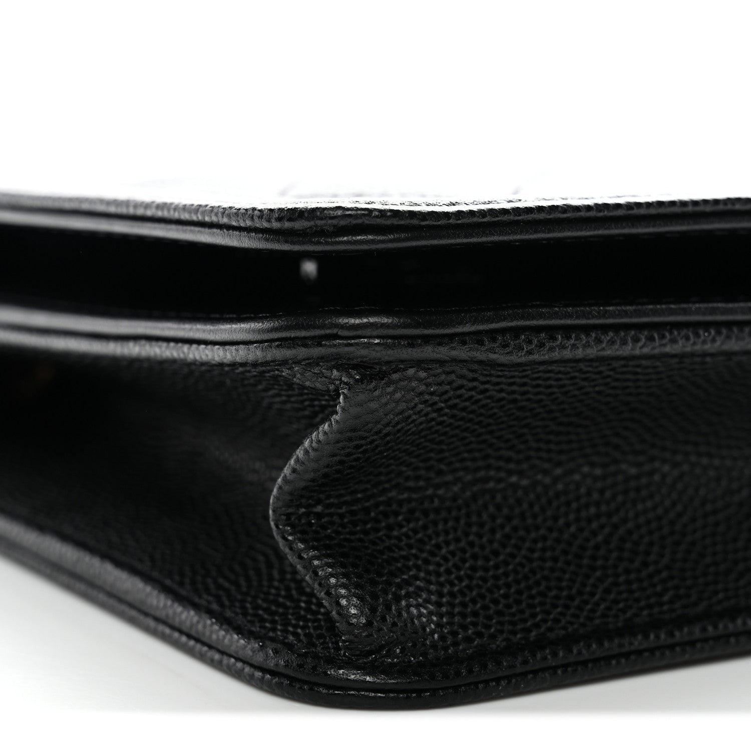 Caviar Quilted Boy Wallet On Chain WOC Black