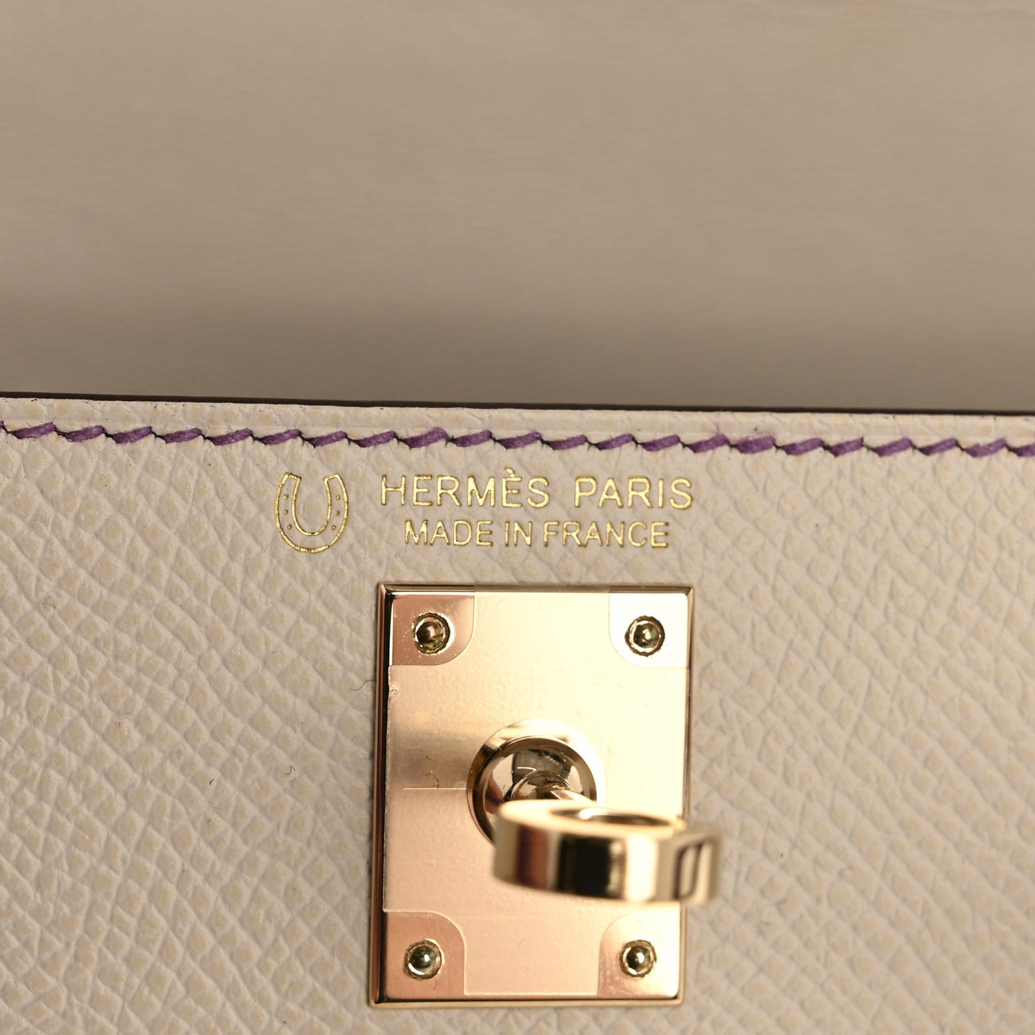 Epsom Mini Horseshoe Kelly Sellier 20 Craie Anemone