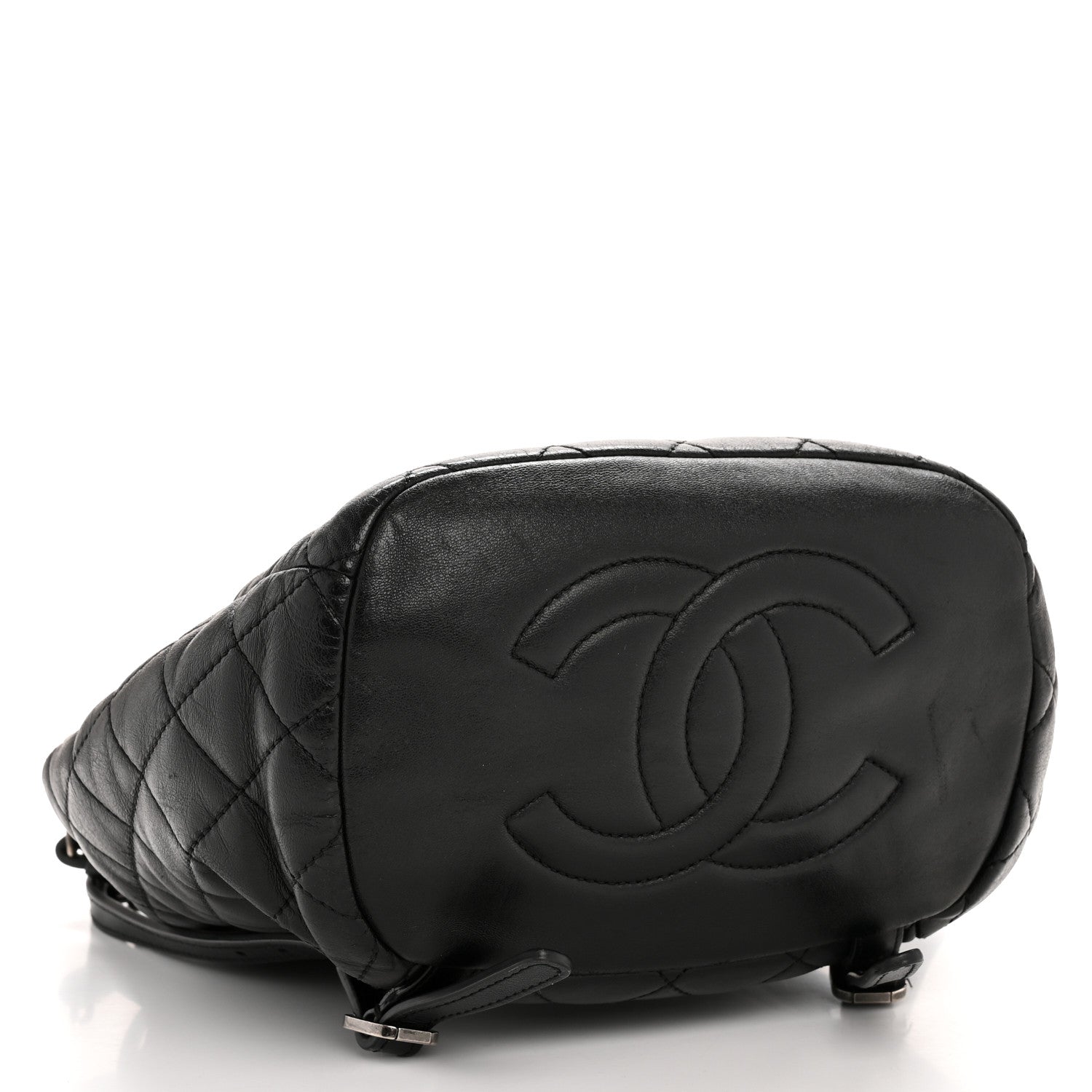 Lambskin Quilted Daily Supple Backpack Black