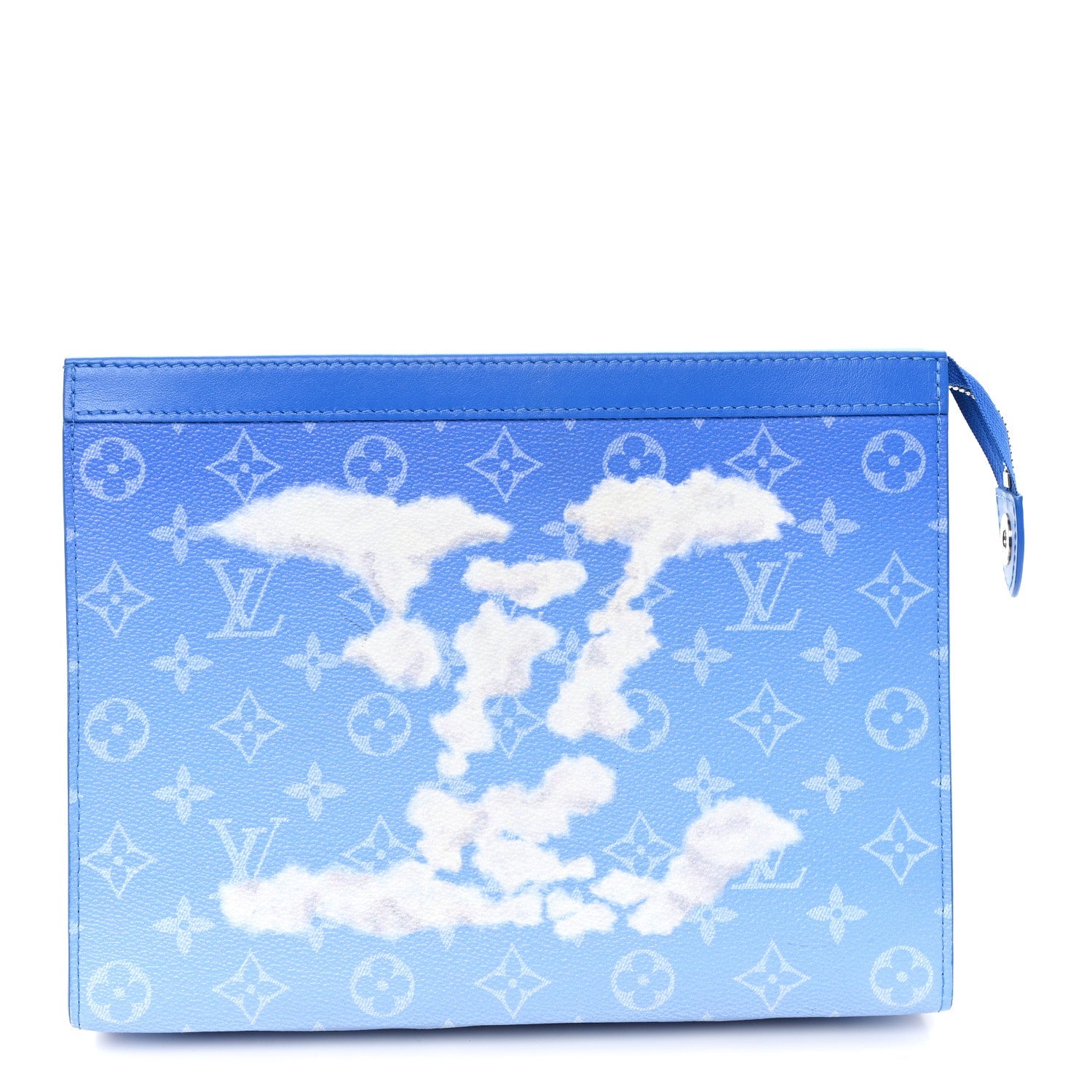Monogram Clouds Pochette Voyage MM A4 Blue