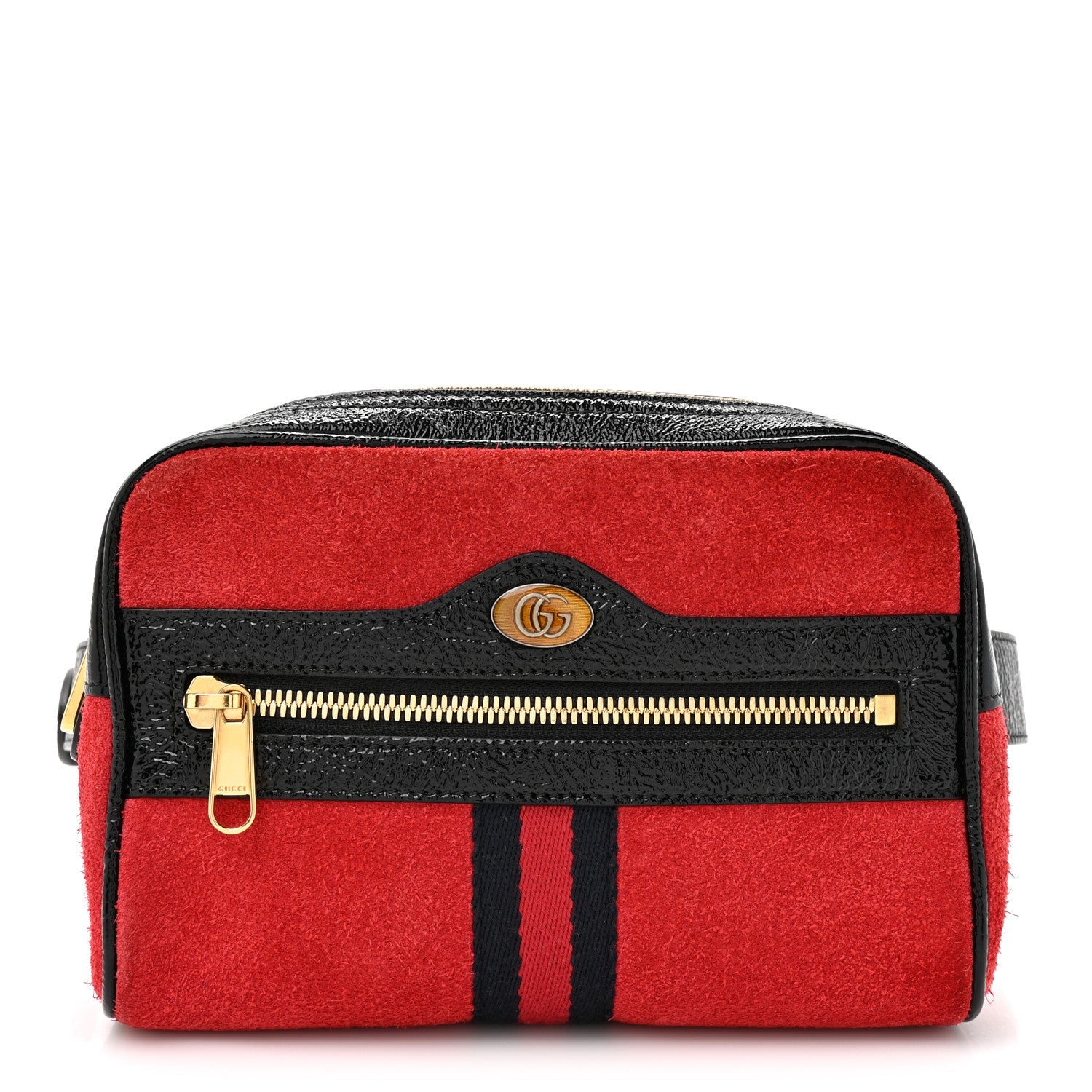 Suede Small Ophidia Belt Bag 85 34 Hibiscus Red