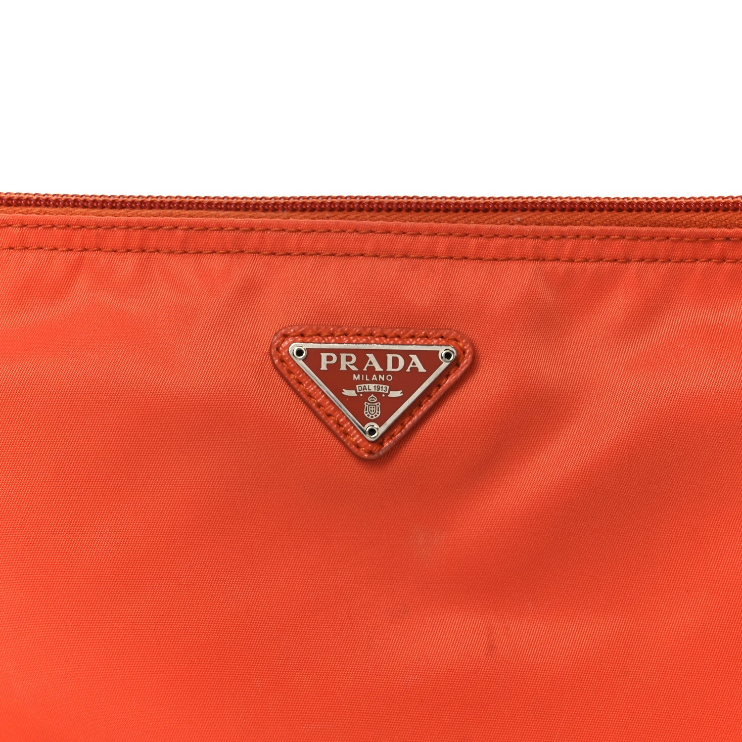 Nylon Vela Cosmetic Pouch Orange