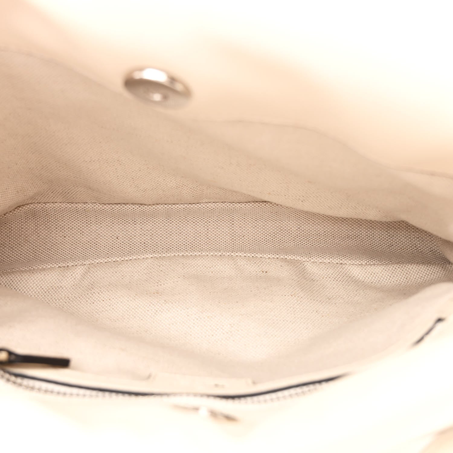 Sakai Be Green Calfskin Diagonal Stitched Small Blondie Tote Mystic White