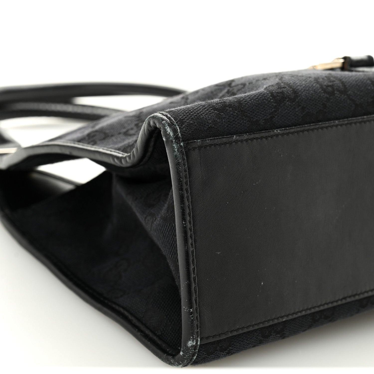 Monogram Bardot Shoulder Bag Black