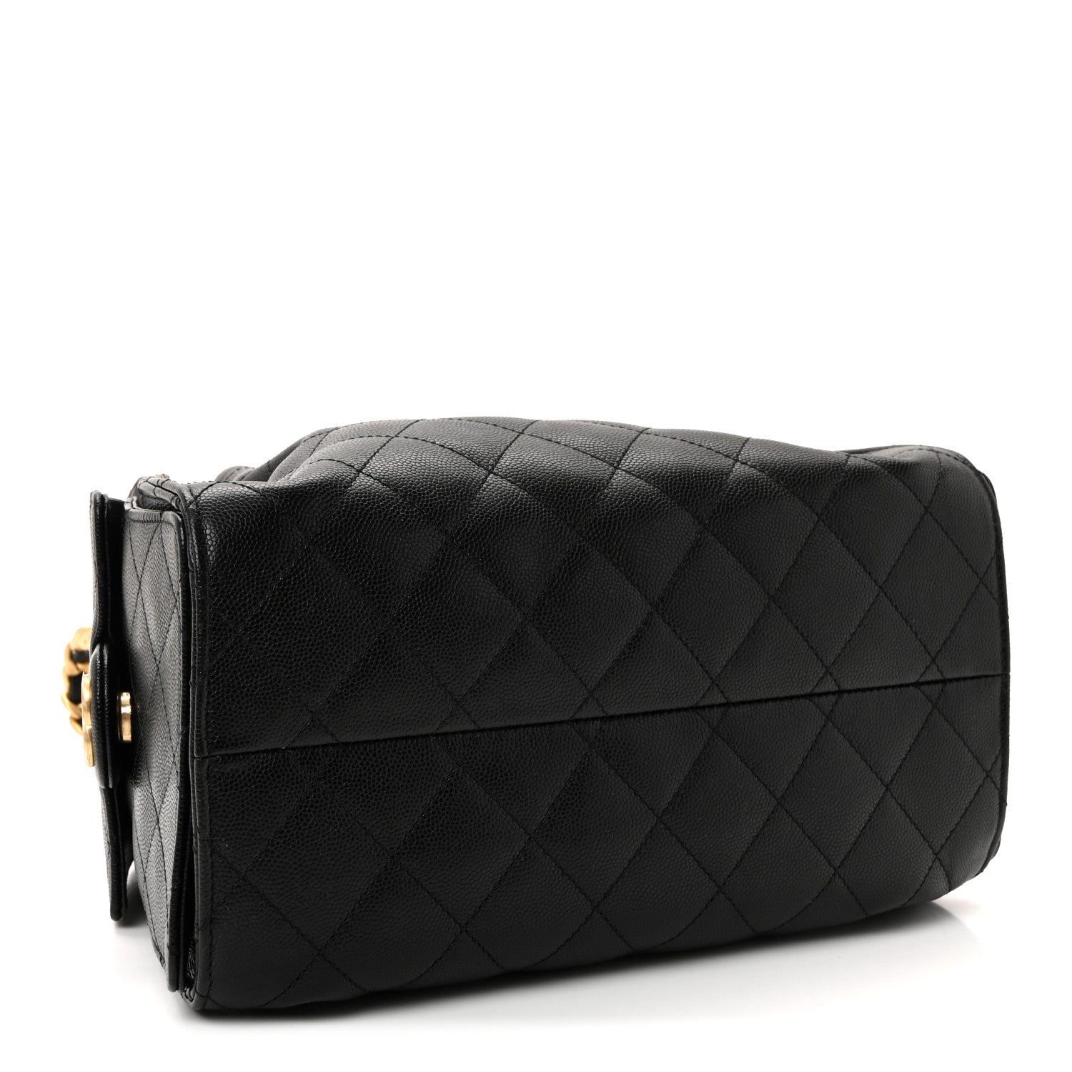 Caviar Quilted Small Chanel 25 Handbag Black