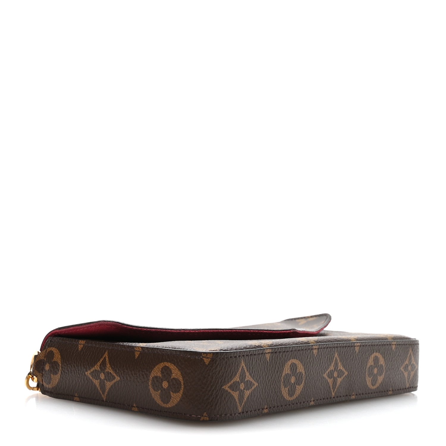 Monogram Pochette Felicie Chain Wallet Fuchsia