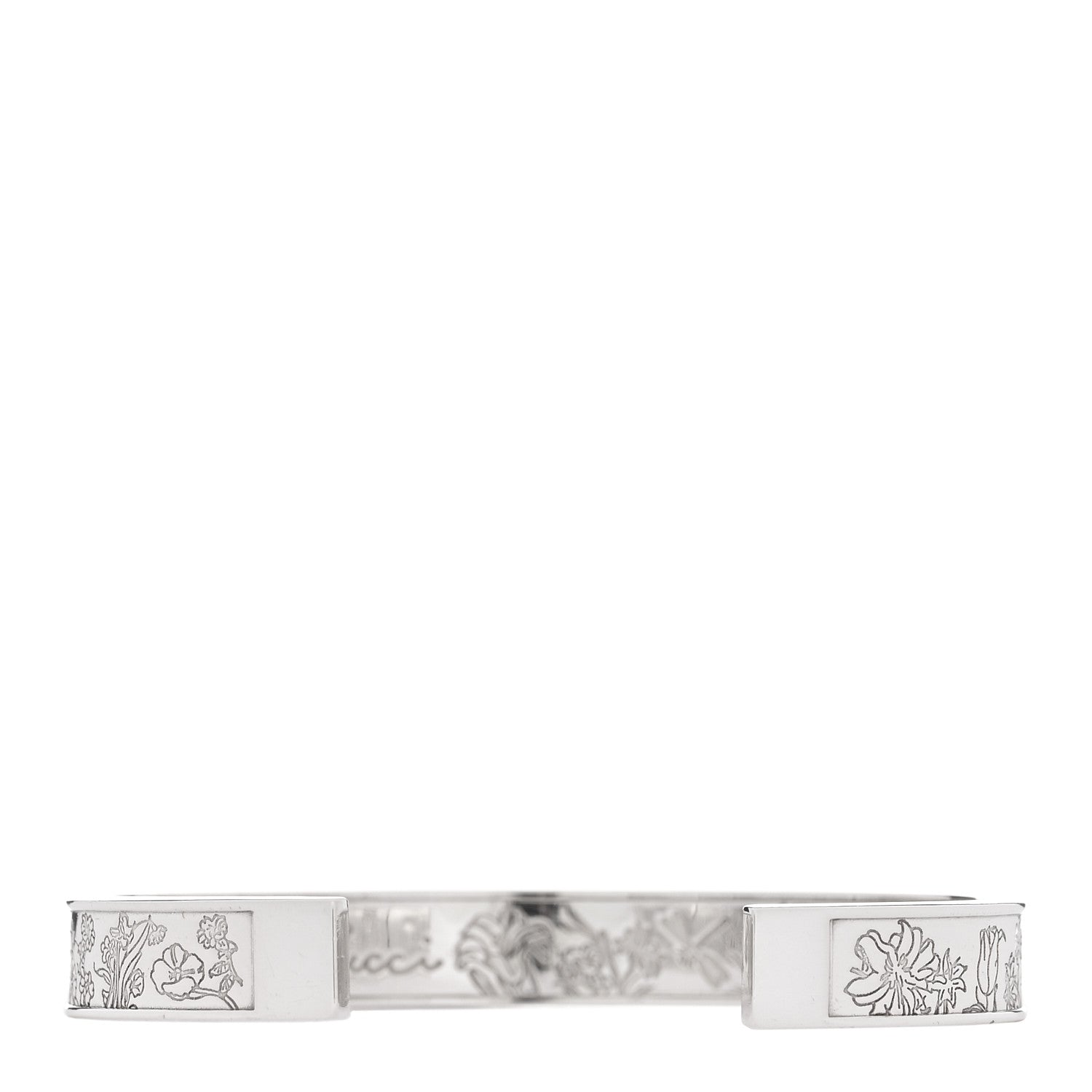 Sterling Silver Flora Cuff Bracelet