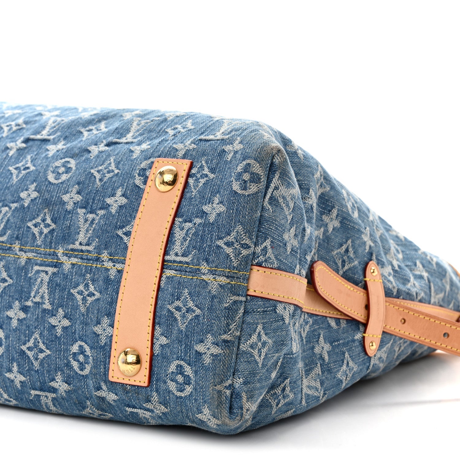 Monogram Denim CarryAll MM Blue