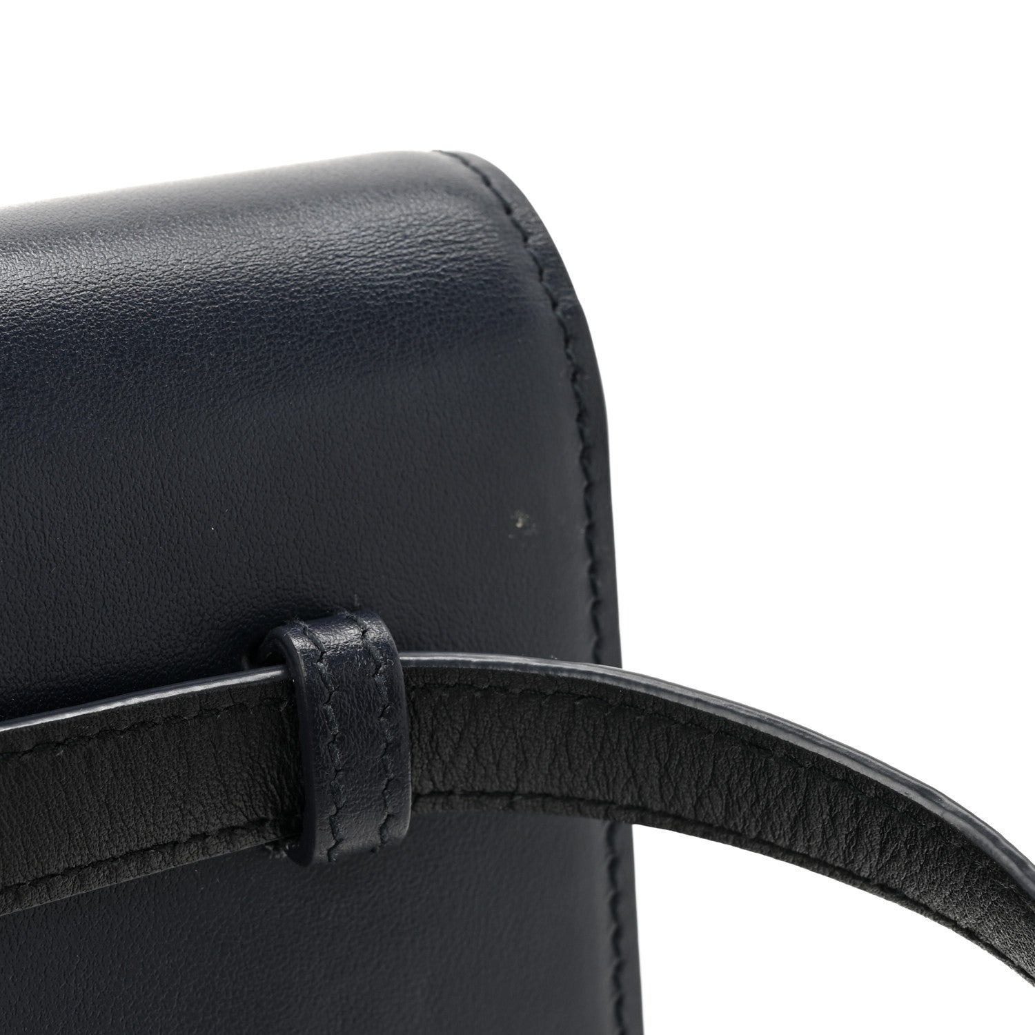 Smooth Calfskin Monogram Kate Belt Bag Deep Marine Black