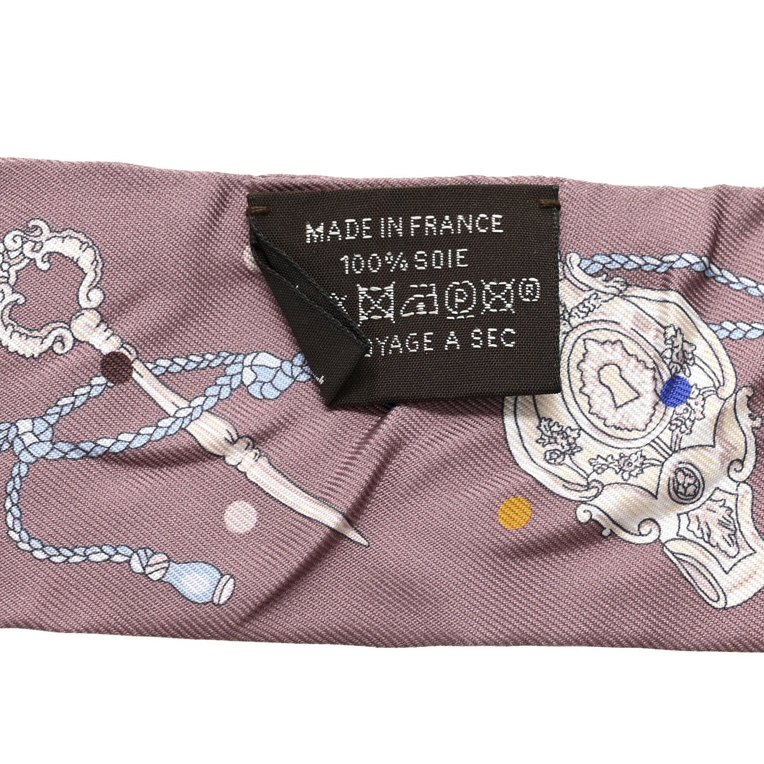 Silk Les Cles A Pois Twilly Marron Glace Gris