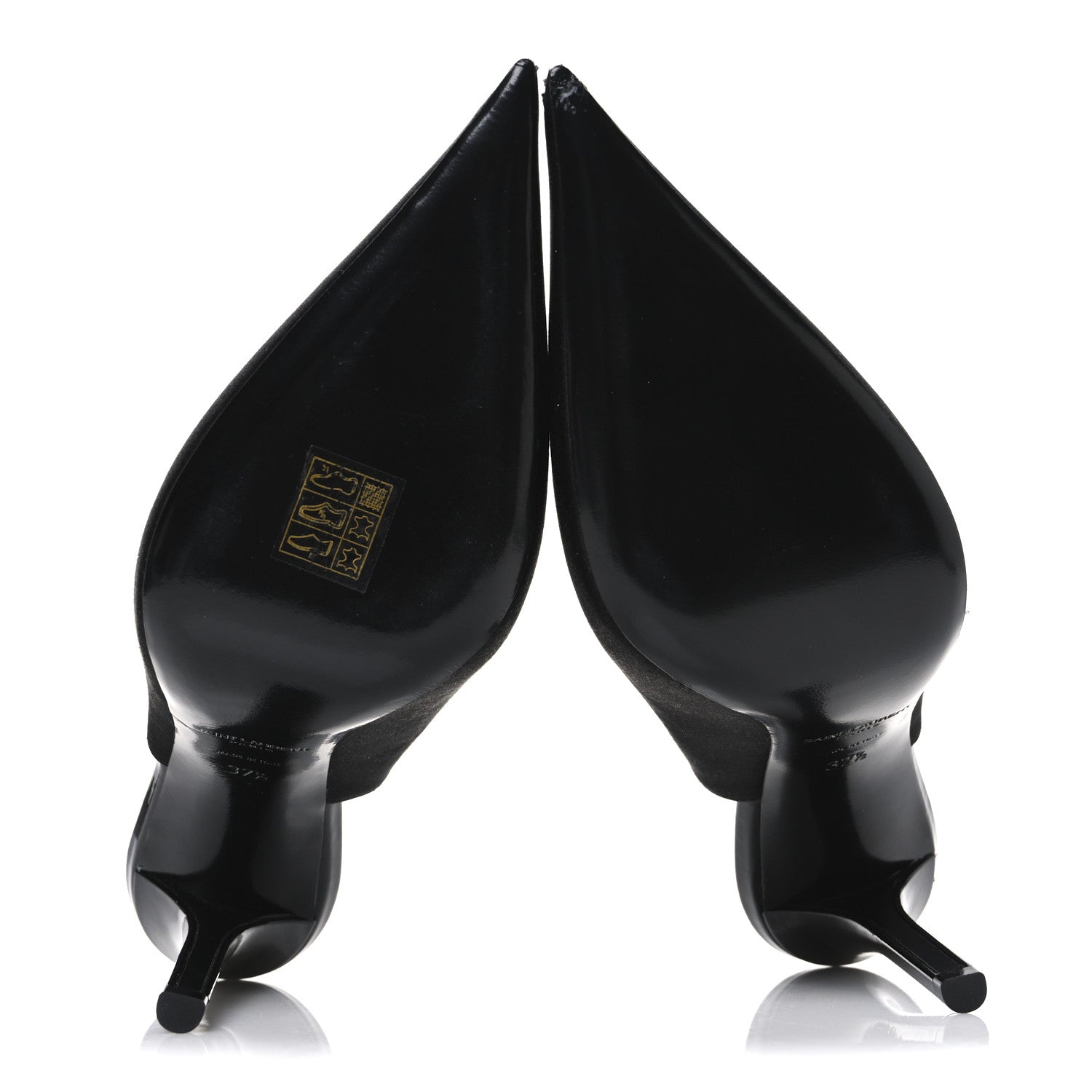 Raso Regale Raven 110 Slingback Pumps 37.5 Black