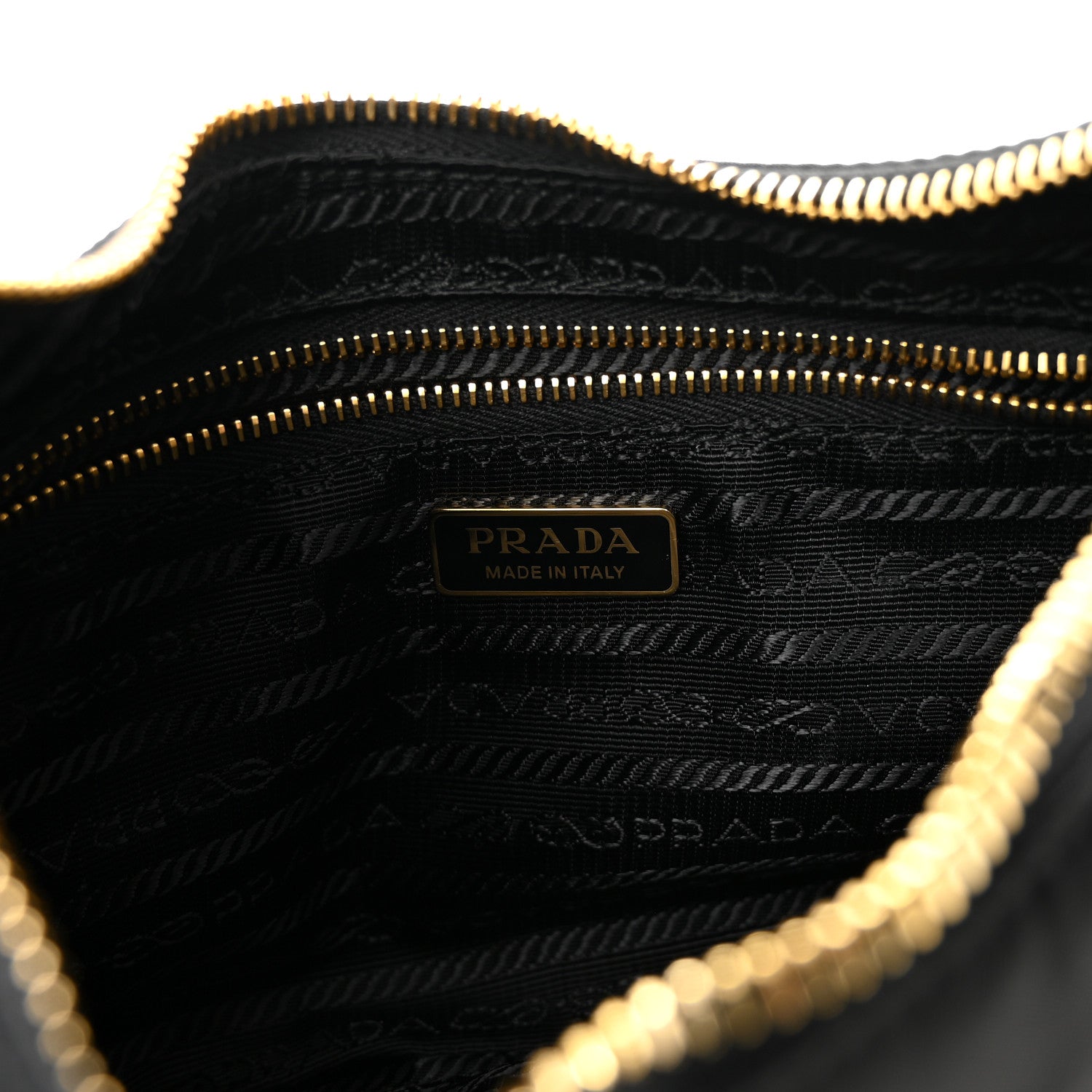 Tessuto Nylon Saffiano Mini Re-Edition 2005 Bag Black