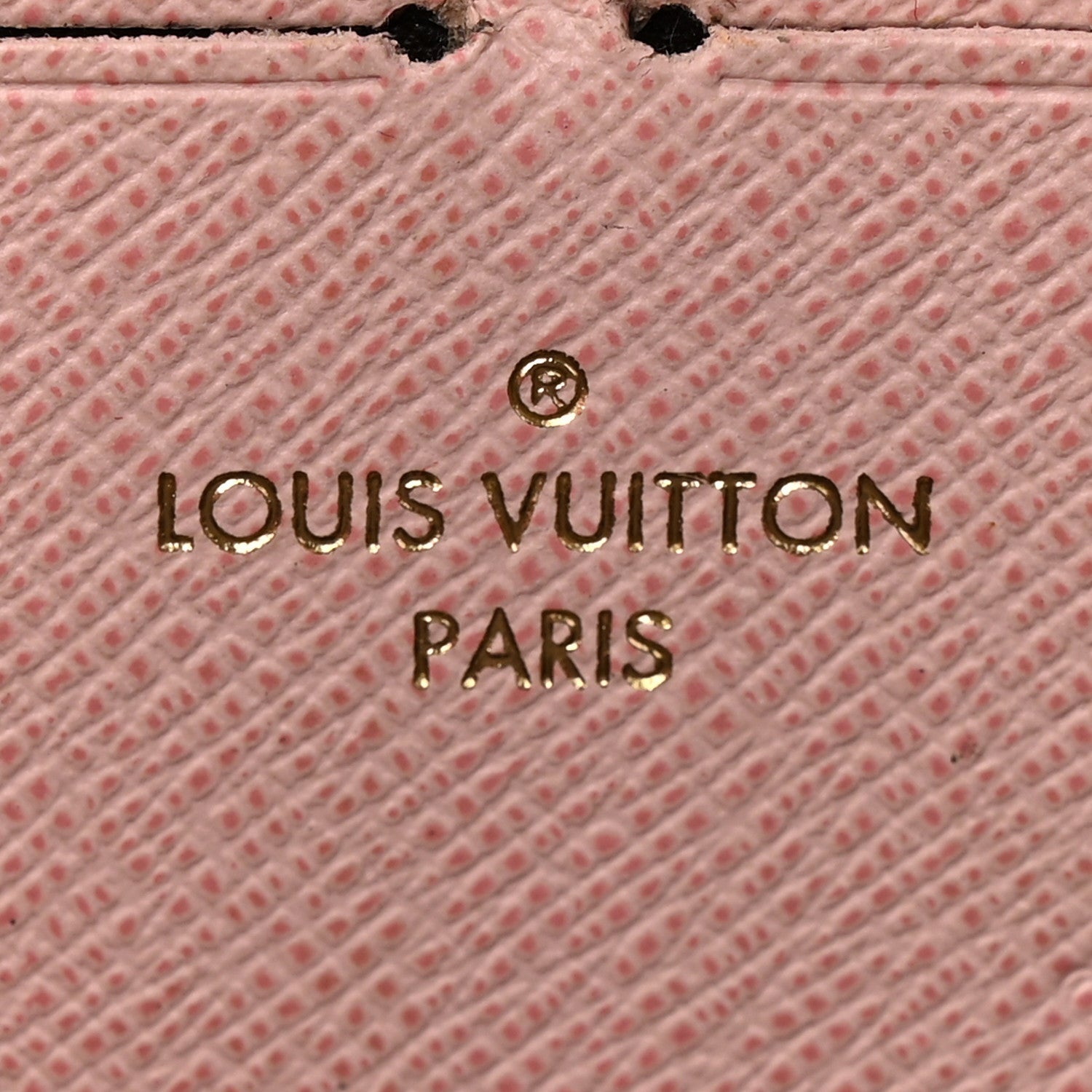 Monogram Clemence Wallet Rose Ballerine