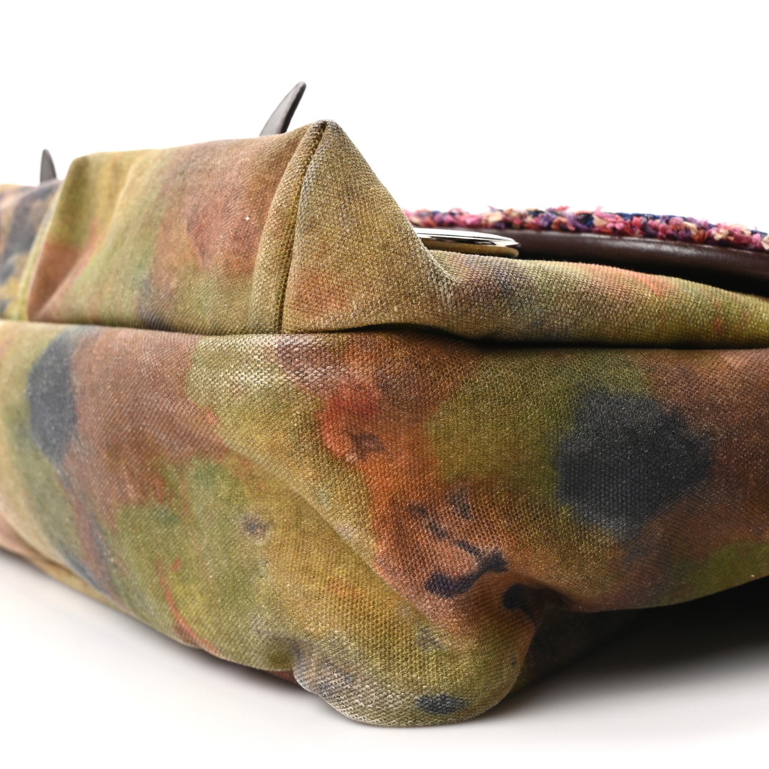Washed Toile Large Graffiti On The Pavements Messenger Khaki Multicolor