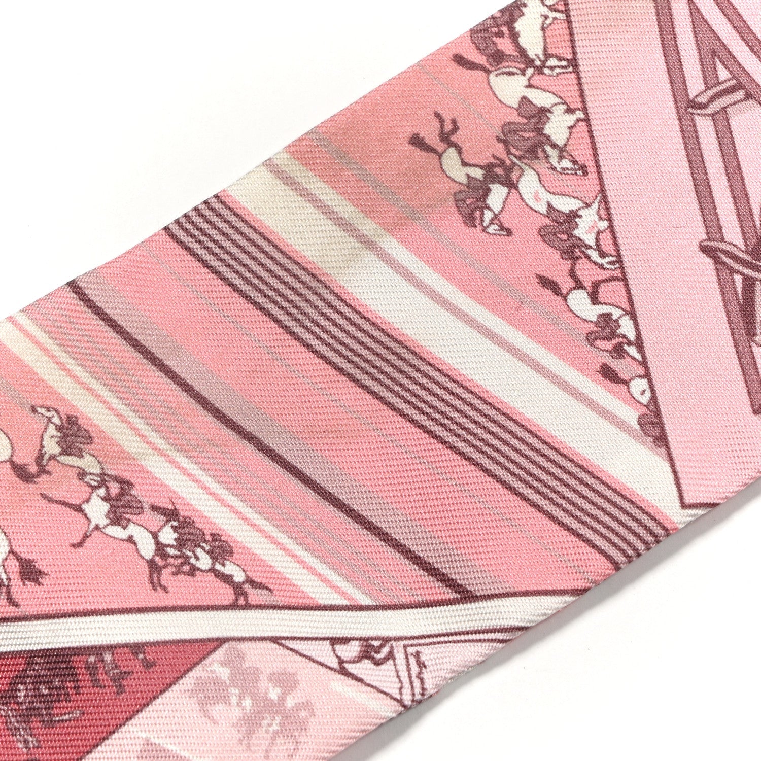 Silk Cheval Phoenix Twilly Grenadine Rose Gris