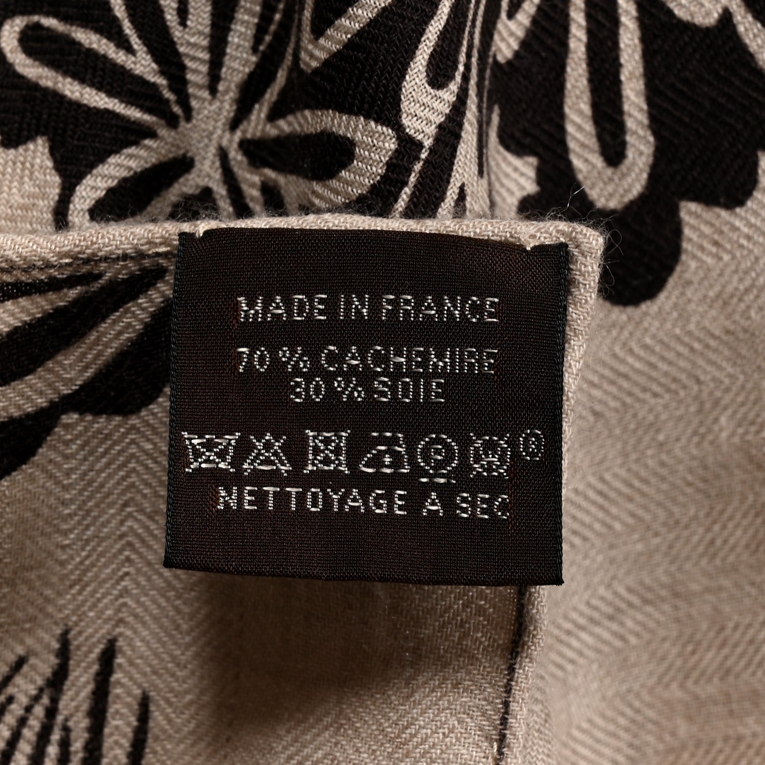 Cashmere Silk The Three Graces Shawl 140 Naturel Brun